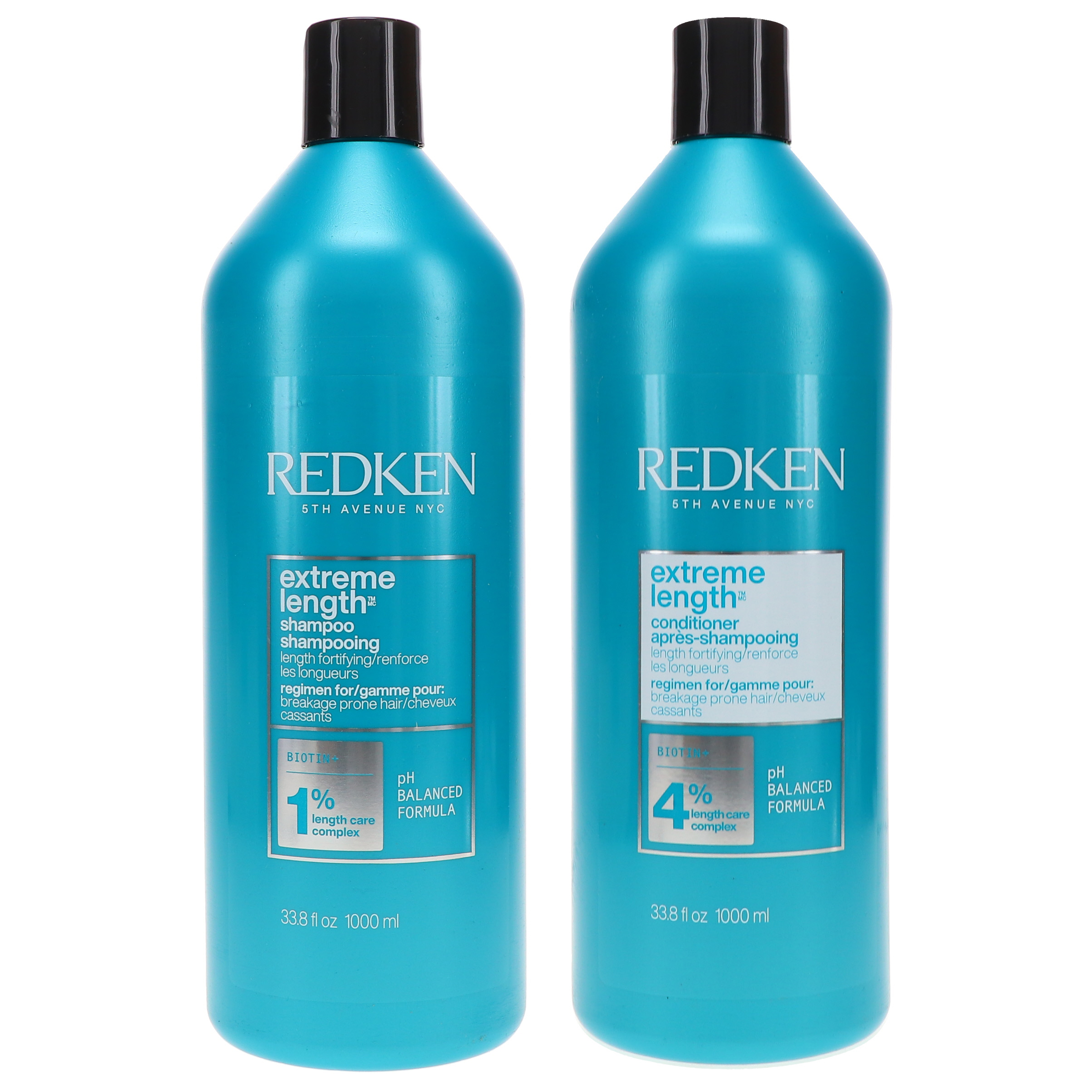 Redken Extreme Length Shampoo 33.8 oz & Extreme Length Conditioner 33.8 oz Combo Pack Redken