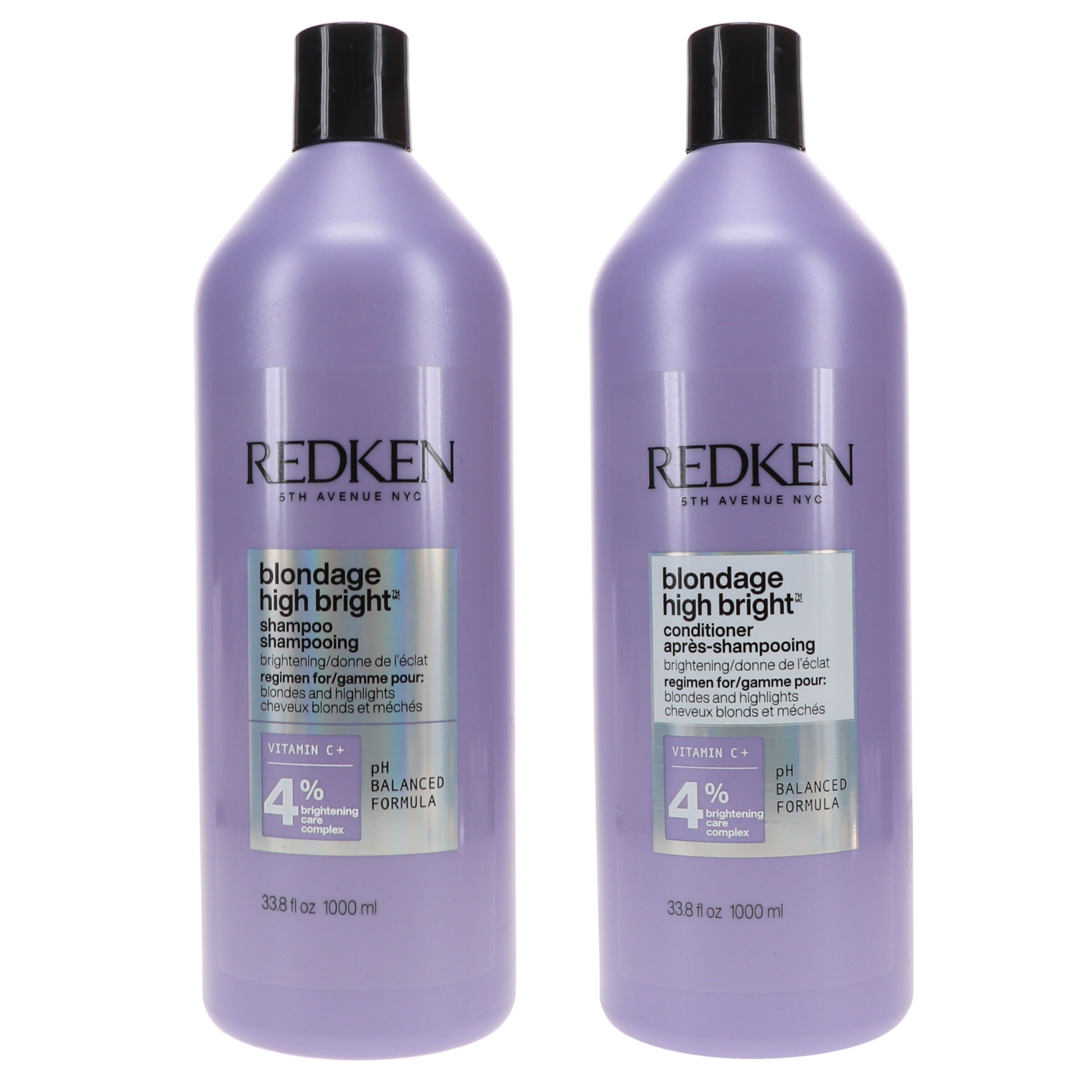 Redken Blondage High Bright Shampoo 33.8 oz & Blondage High Bright Conditioner 33.8 oz Combo Pack Redken