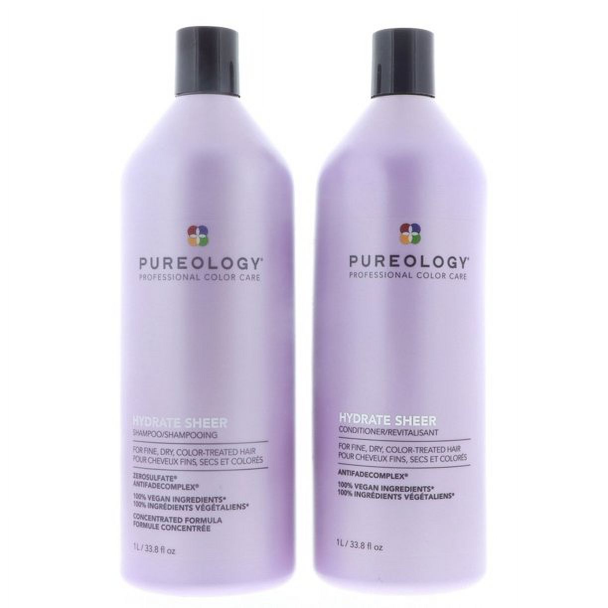 Pureology Hydrate Sheer Conditioner 33.8 oz 1 Pc, Pureology Hydrate Sheer Shampoo 33.8 oz 1 Pc Pureology