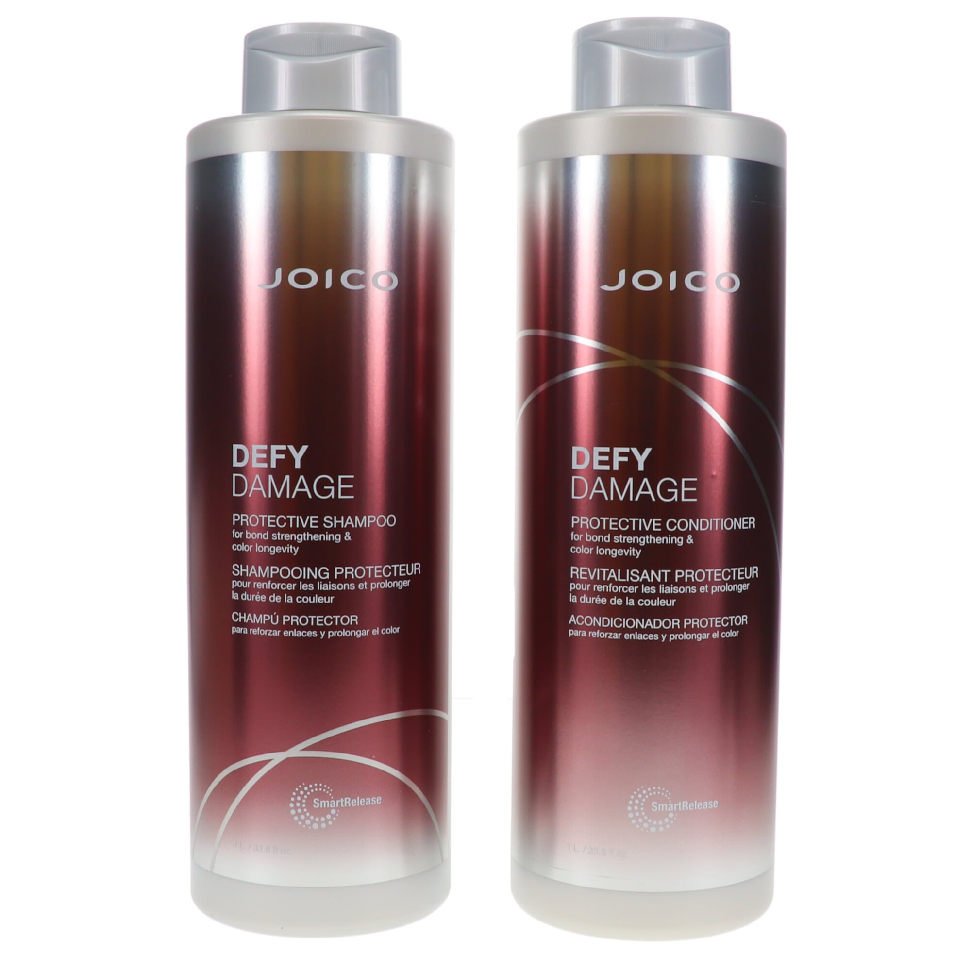 Joico Defy Damage Protective Shampoo 33.8 oz & Defy Damage Protective Conditioner 33.8 oz Combo Pack Joico