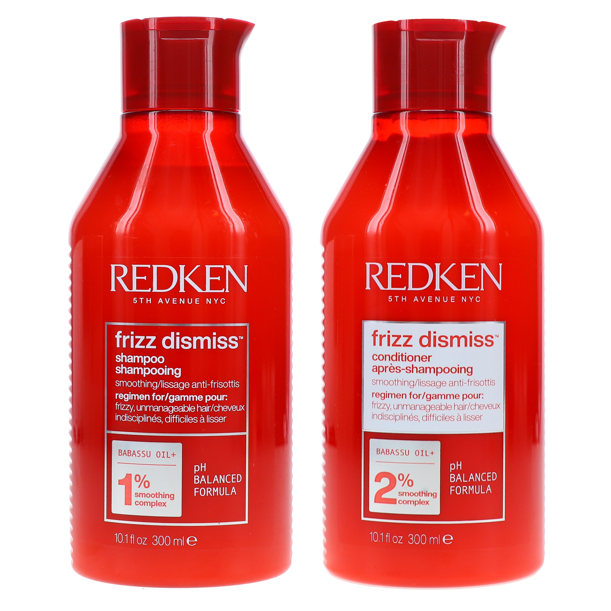 Redken Frizz Dismiss Shampoo 10.1 oz & Frizz Dismiss Conditioner 10.1 oz Combo Pack Redken