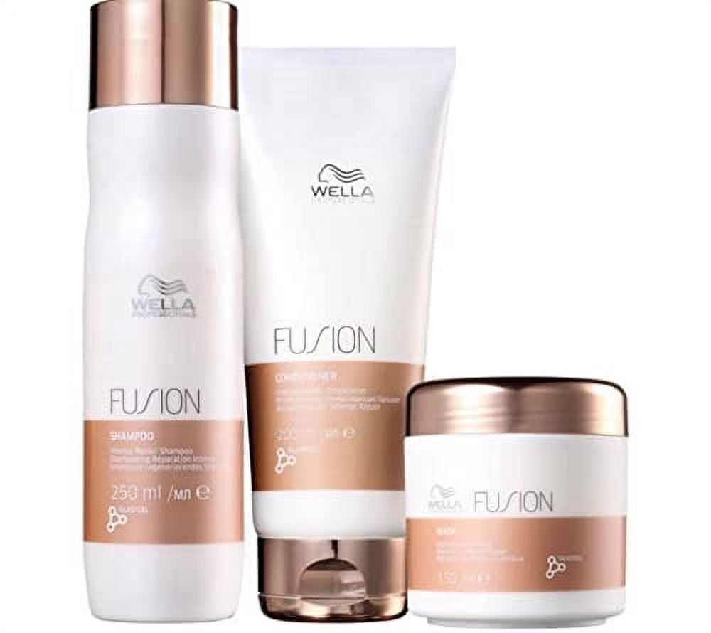 Wella Fusionplex Intense Repair Shampoo 8.4oz, Conditioner 6.7oz & Mask 5oz TRIO Wella