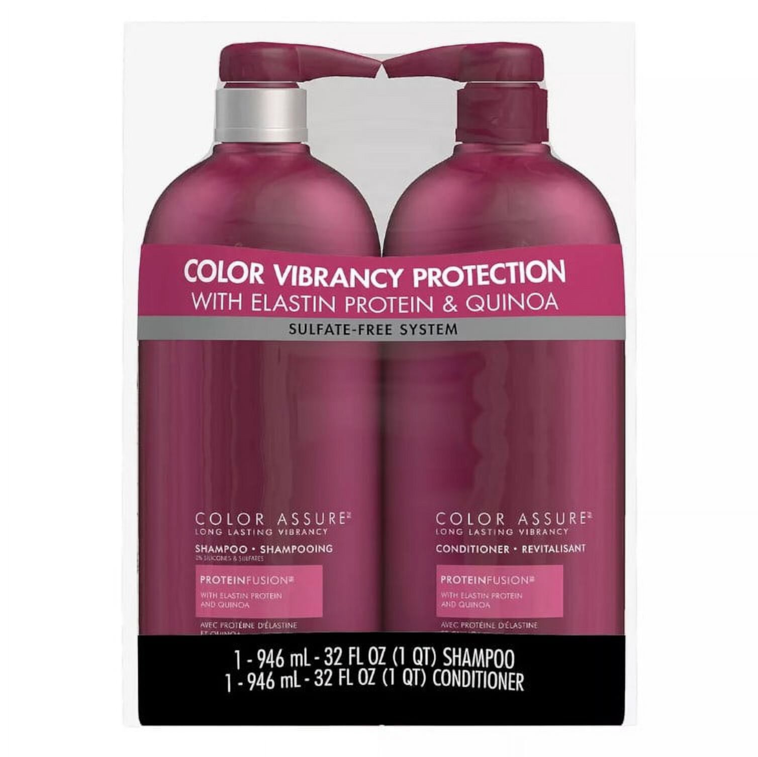 Nexxus Color Assure Shampoo and Conditioner for Color Treated Hair, 2 ct./32 oz. Nexxus