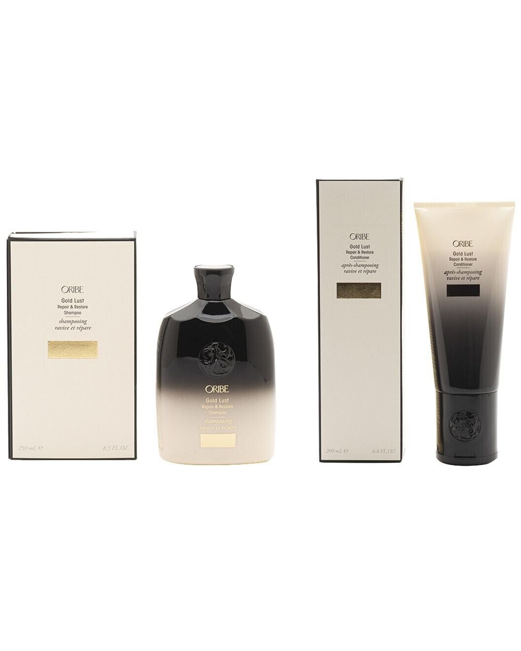 Oribe Gold Lust Repair and Restore Shampoo 8.5 oz. and Conditioner 6.8 oz. Set ORIBE