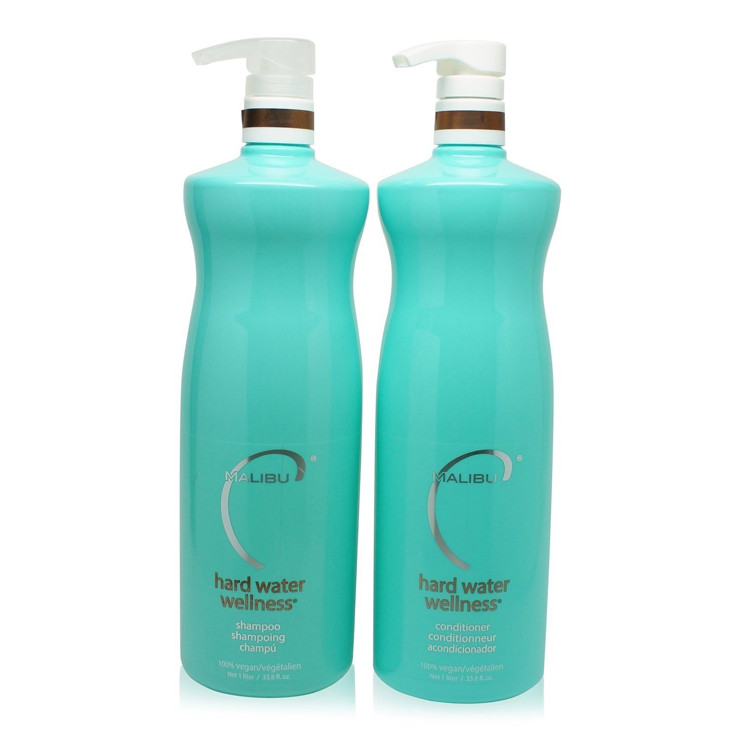 Malibu C Hard Water Wellness Shampoo and Conditioner 33.8 oz each (DUO SET) Malibu C