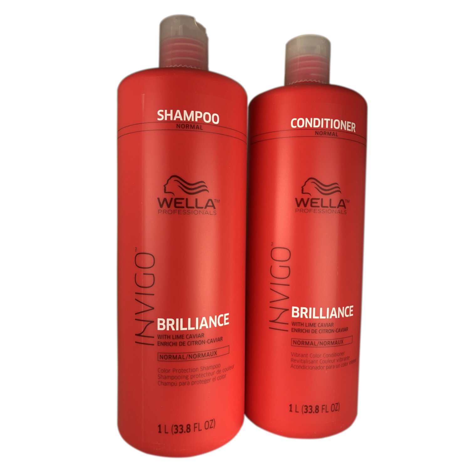 Wella Invigo Brilliance Shampoo and Conditioner 33.8 oz Fine to Normal Hair Wella