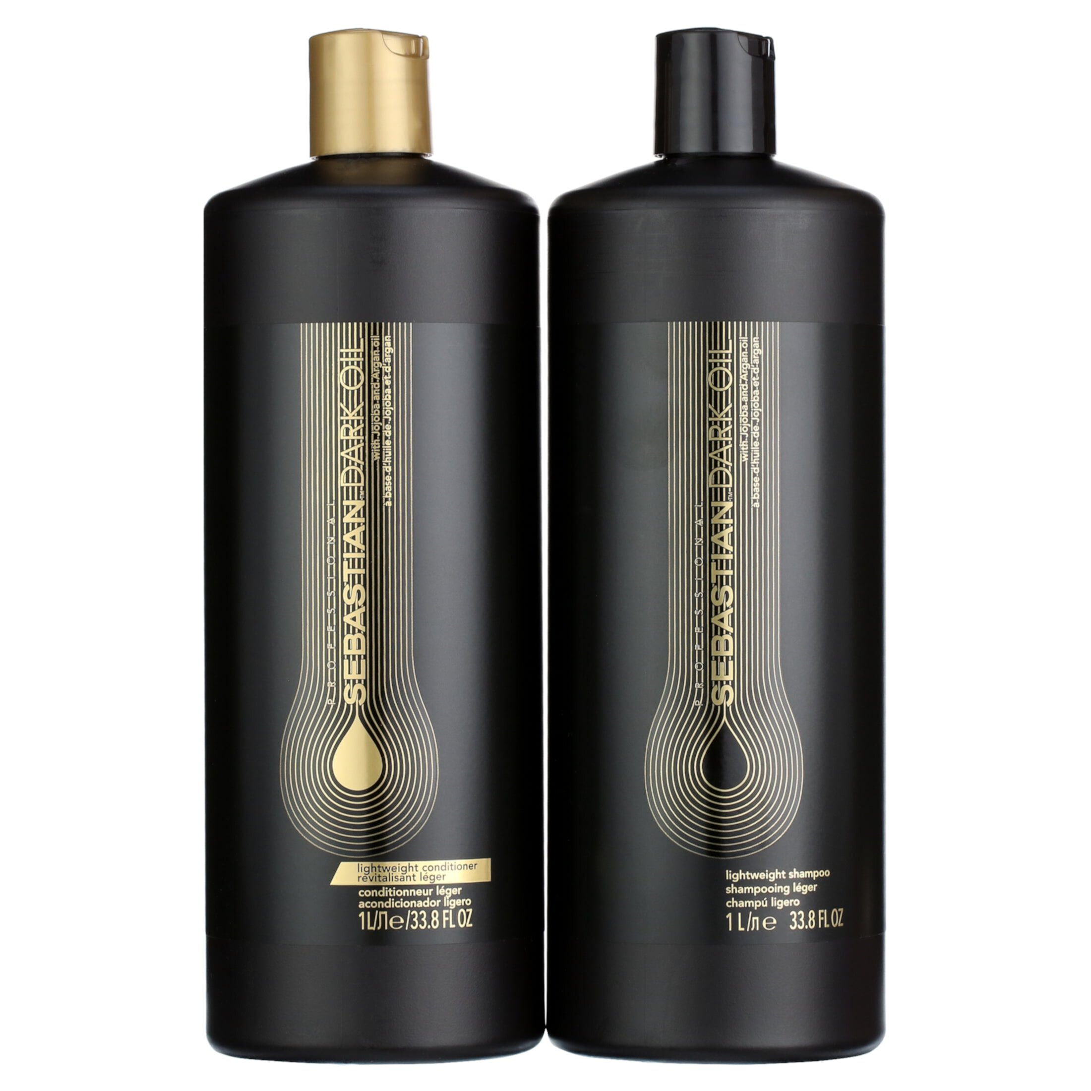 Sebastian Dark Oil Lightweight Shampoo & Conditioner Set, 33.8 oz Sebastian Professional