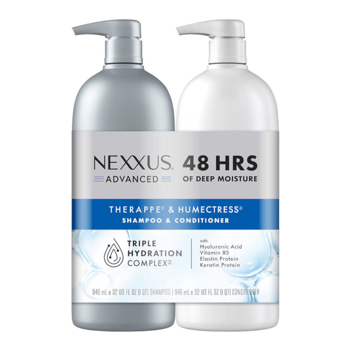 Nexxus Advanced Therappe Shampoo and Humectress Conditioner 32 Fl Oz (2 Pack) Nexxus