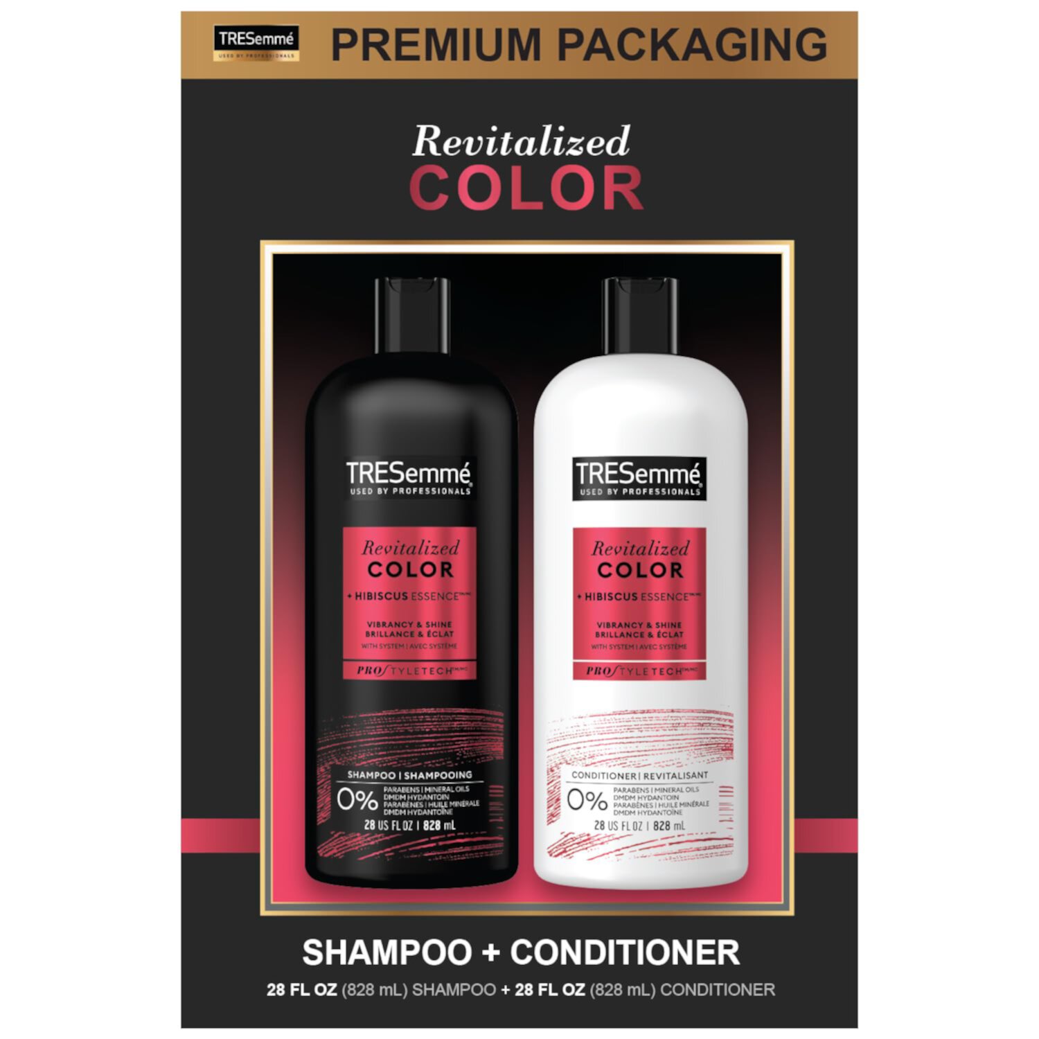 Tresemme Shampoo and Conditioner Set, Color Revitalize, Protects Hair Color for Weeks with Sunflower Seed Oil for Healthy Hair, 28 Fl Oz each Tresemme