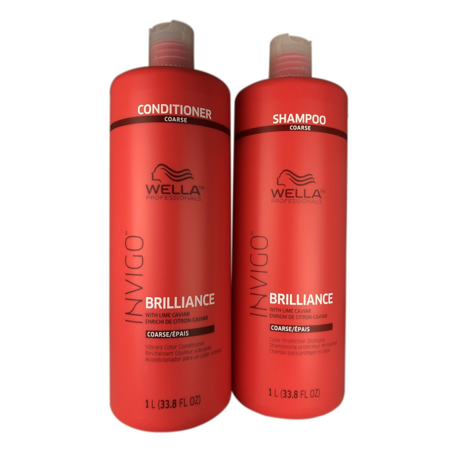 Wella Invigo Brilliance Shampoo and Conditioner 33.8 oz Coarse Hair Wella