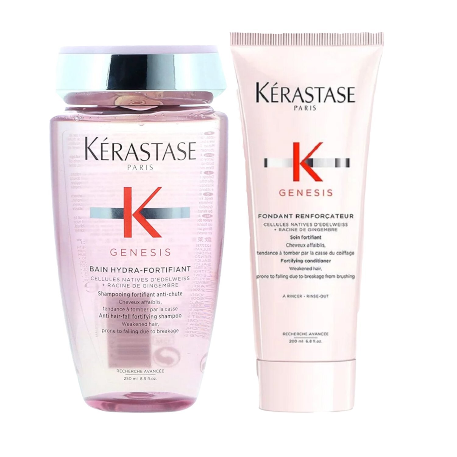 Kerastase Genesis Bain Hydra-Fortifiant Shampoo 8.5 oz & Fondant Renforcateur Conditioner 6.8 oz KERASTASE