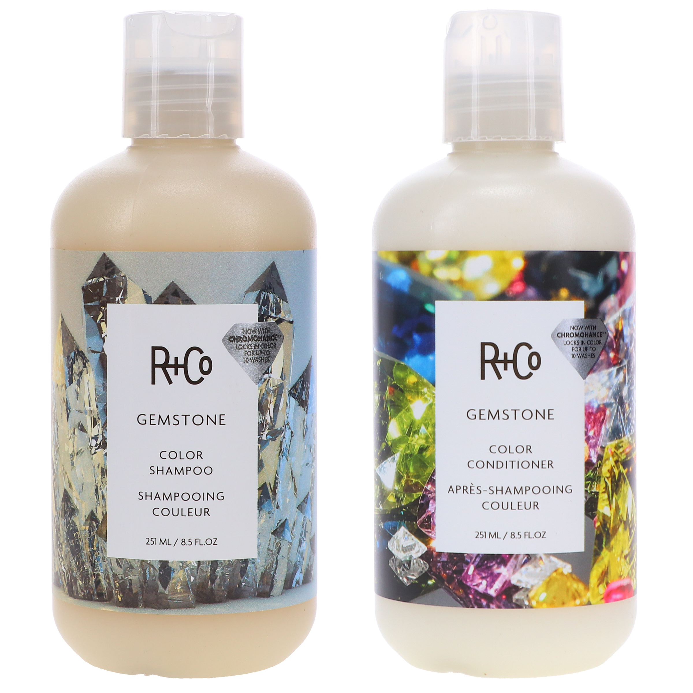 R+CO Gemstone Color Shampoo 8.5 oz & Gemstone Color Conditioner 8.5 oz Combo Pack R+Co