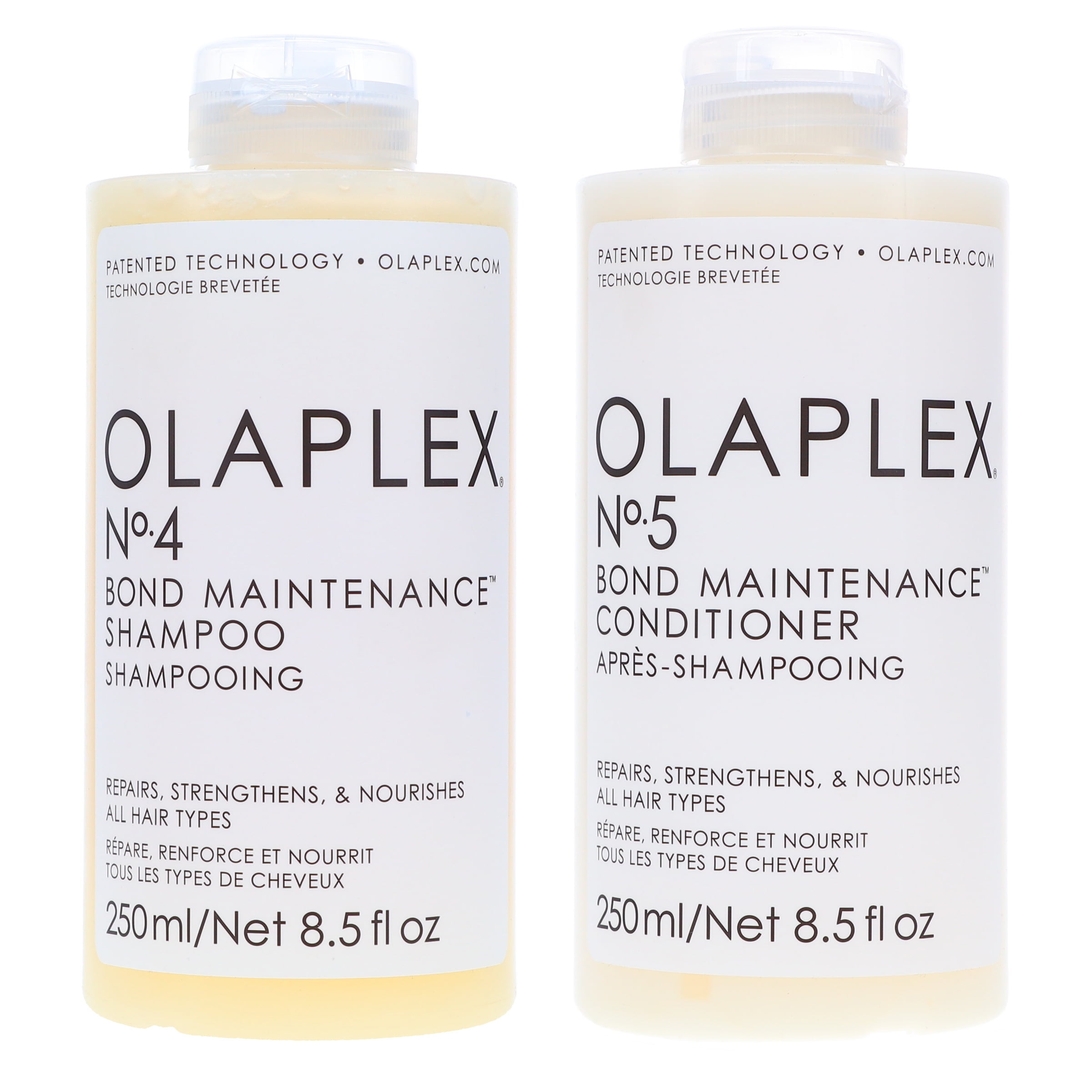 Olaplex Paquete Combinado de Champú de Mantenimiento de Enlaces N.° 4 de 8,5 oz y Acondicionador N.° 5 de 8,5 oz Olaplex