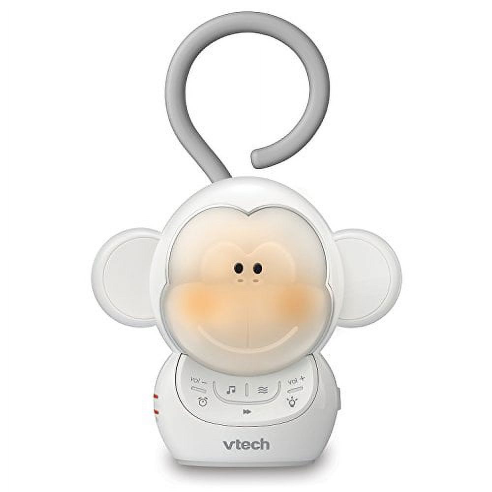 VTech BC8211 Myla The Monkey Baby Sleep Soother with a White Noise Sound Machine Featuring 5 Soft Ambient Sounds, 5 Calming Melodies & Soft-Glow Night Light, 1 Count (Pack of 1) VTech