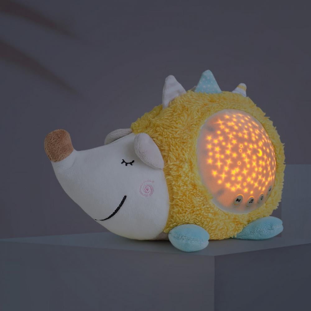 Baby Sleep Soother, Portable Music Machine & Night Light Projector Rechargeable Baby Lullaby Plush Animal Toy, Sleep Aid for Newborns and Up Left Wind