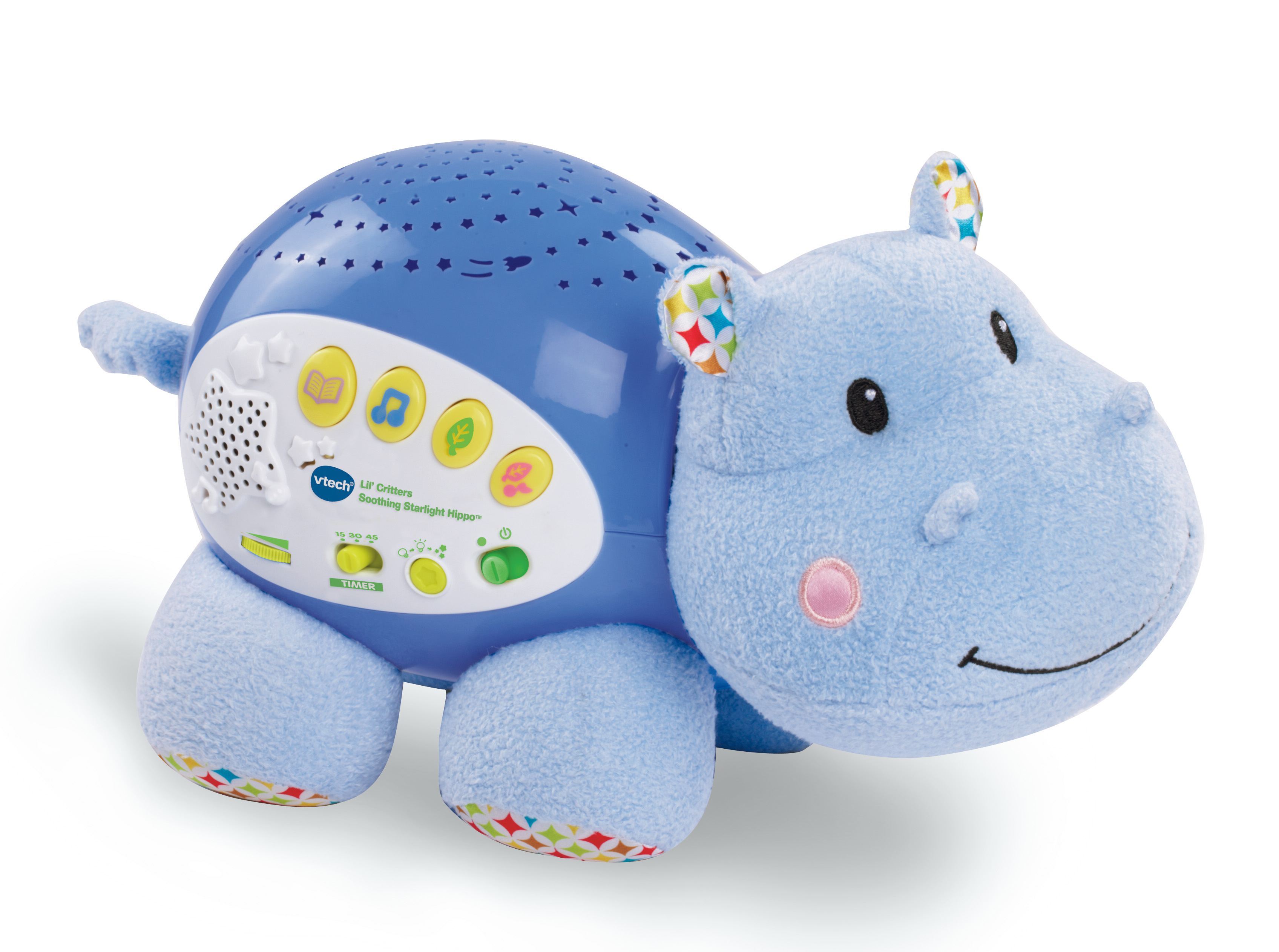 VTech Lil 'criaturas Calmantes Luz de las Estrellas Hippo, Peluche Baby Cuna Juguete VTech