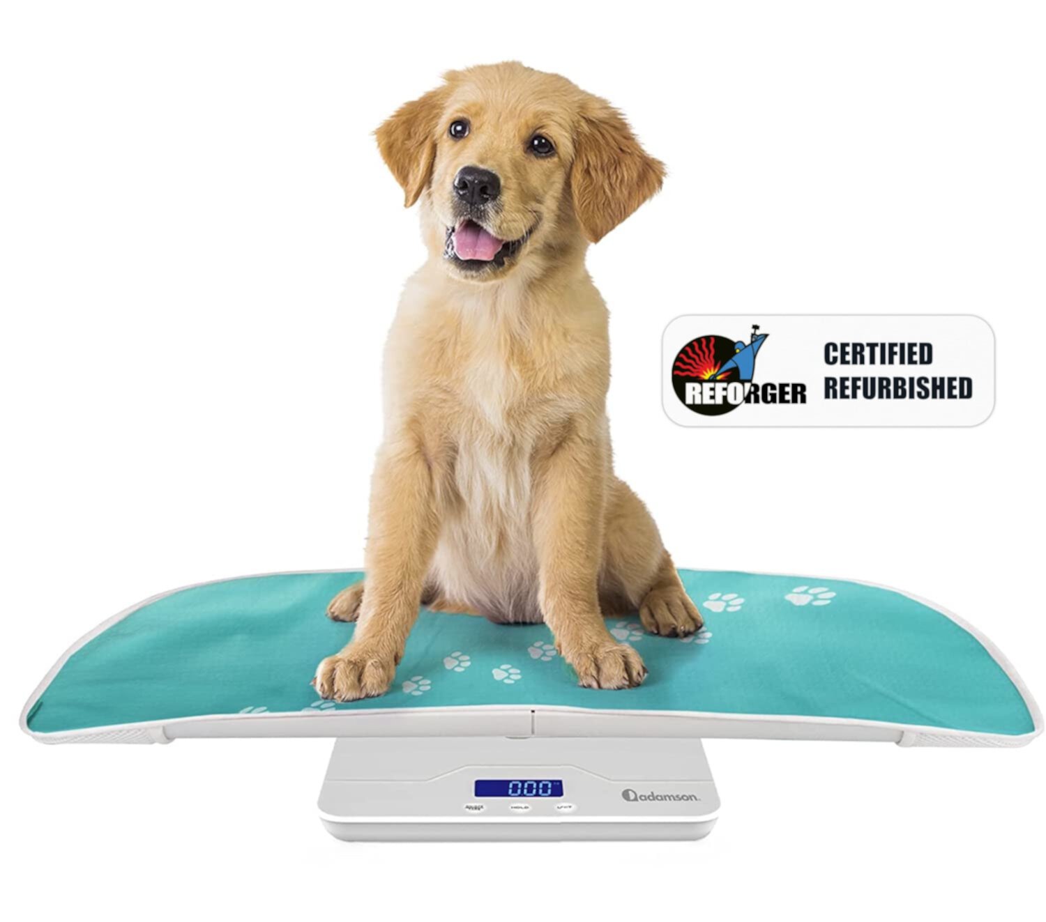 Restored Adamson A50 Pet and Baby Scale, for Dogs, Cats, Small Animals, Babies, Kids, Adults up to 220lb/100kg, Removable Tray Adamson