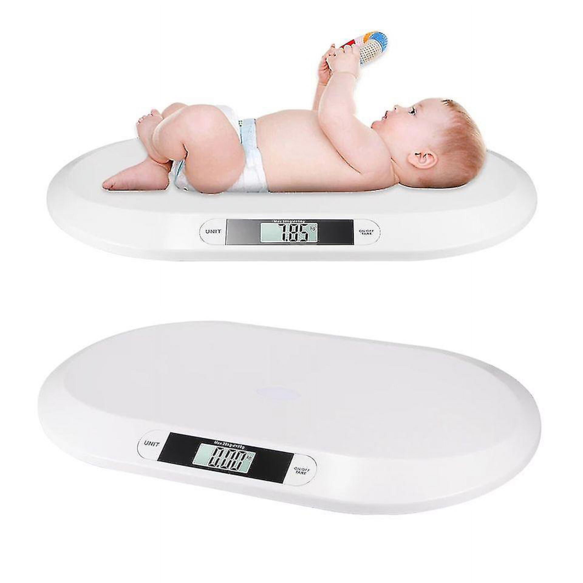 Smart Weigh Comfort Baby Scale, 44 Pound Capacity, 3 Weighing Modes, Accurate Digital Scale For Infants, Toddlers, WangR