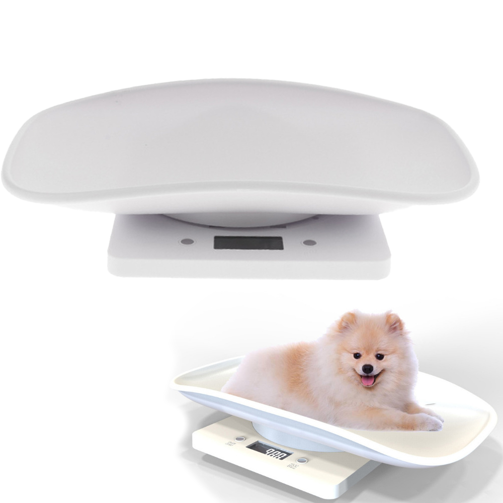 Electronic Puppy Scales Kitchen Scale, Tray Portable Digital Scale for Small pet Hatching and Food Weighing Ofspeizc