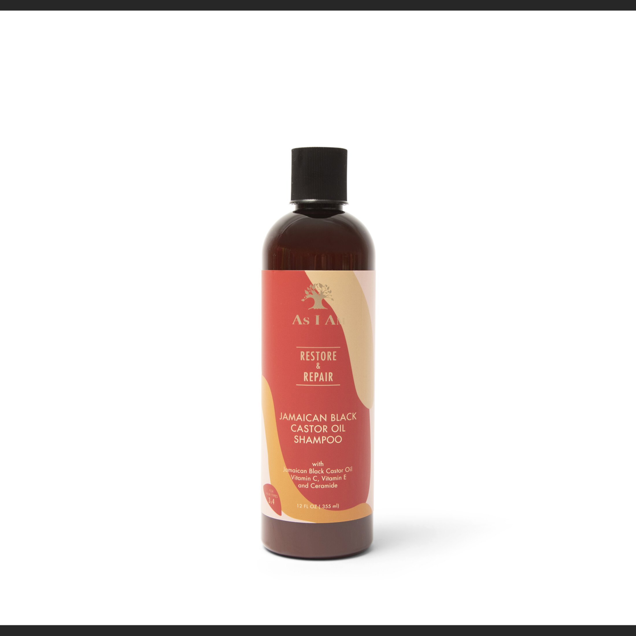 As I Am Jamaican Black Castor Oil Shampoo 8 oz., Moisturizing As I Am