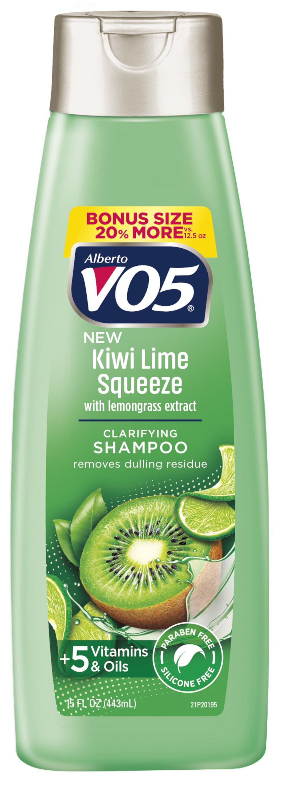 Alberto VO5 Kiwi Lime Clarifying & Nourishing Daily Hair Shampoo, with Vitamin E & C, 15 fl oz Alberto VO5