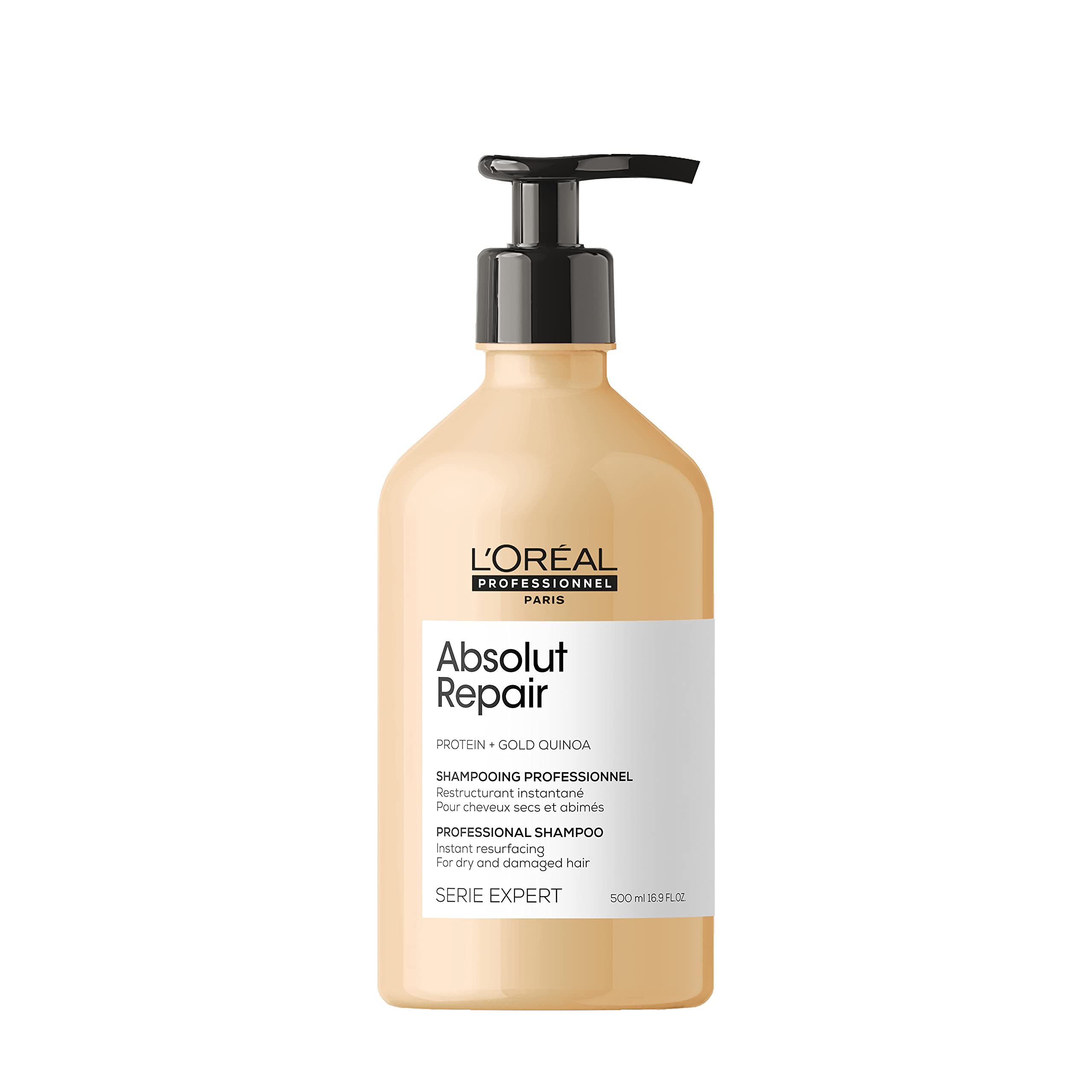 L'Oreal SerieExpert Gold Quinoa+Protein Absolut Repair Resurfacing Shampoo - 16.9 oz L'Oréal Paris