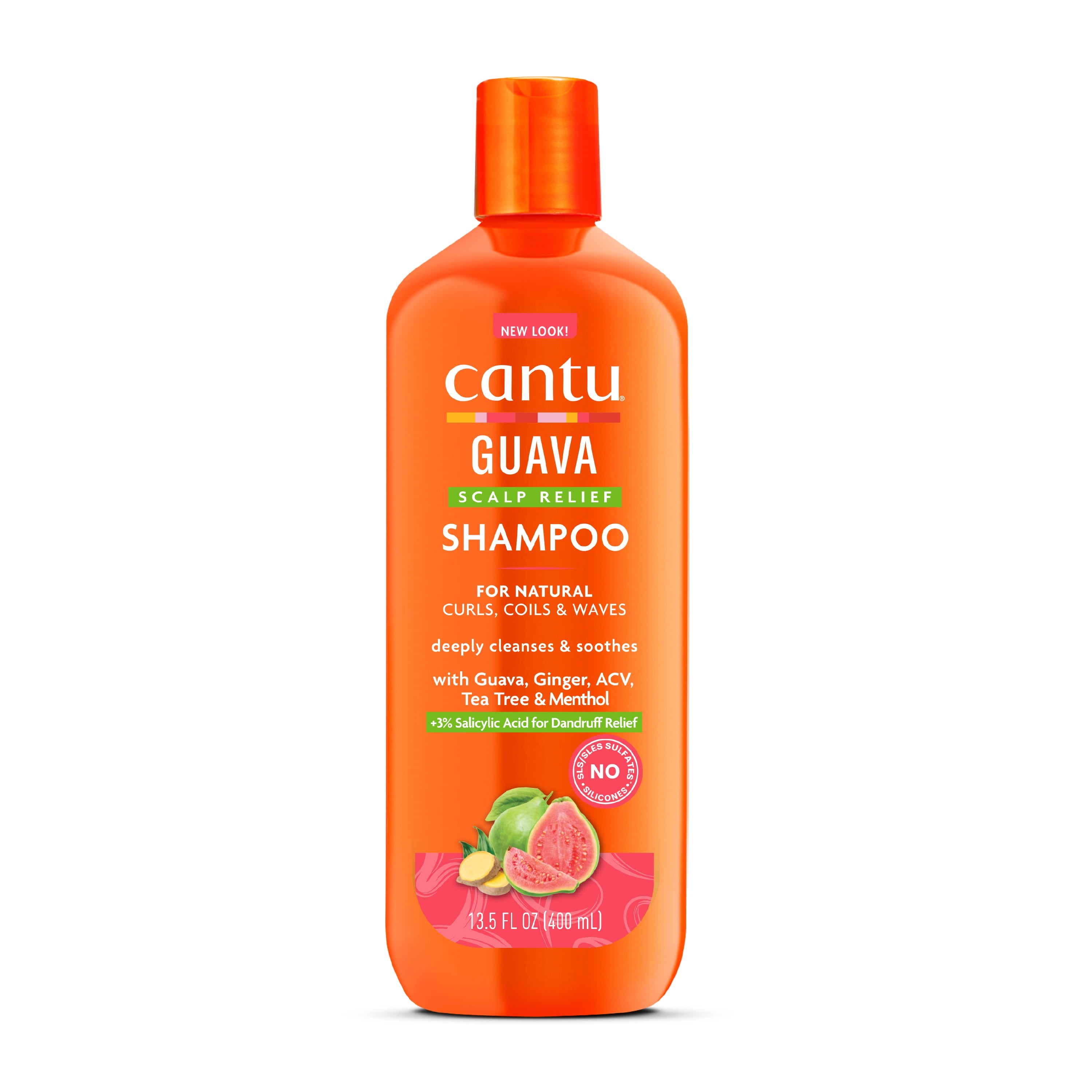 Cantu Anti-Dandruff Shampoo with Guava & Ginger, 13.5 fl oz Cantu