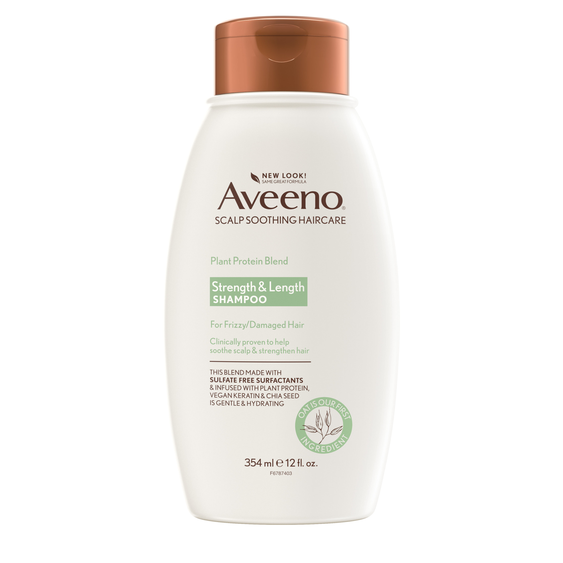 Plant Protein Blend Shampoo for Strong Healthy-Looking Hair Aveeno