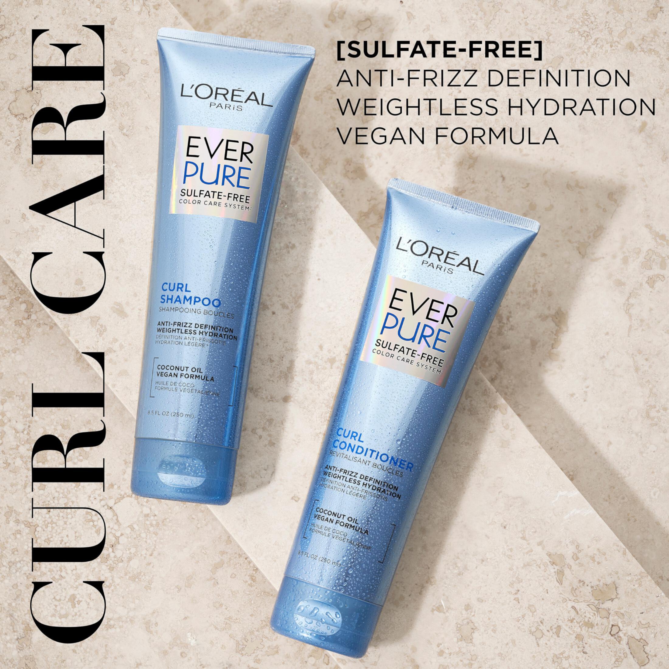 L'Oreal Paris Evercurl Sulfate Free Curl Care System Hydracharge Shampoo, 8.5 fl oz L'Oréal Paris