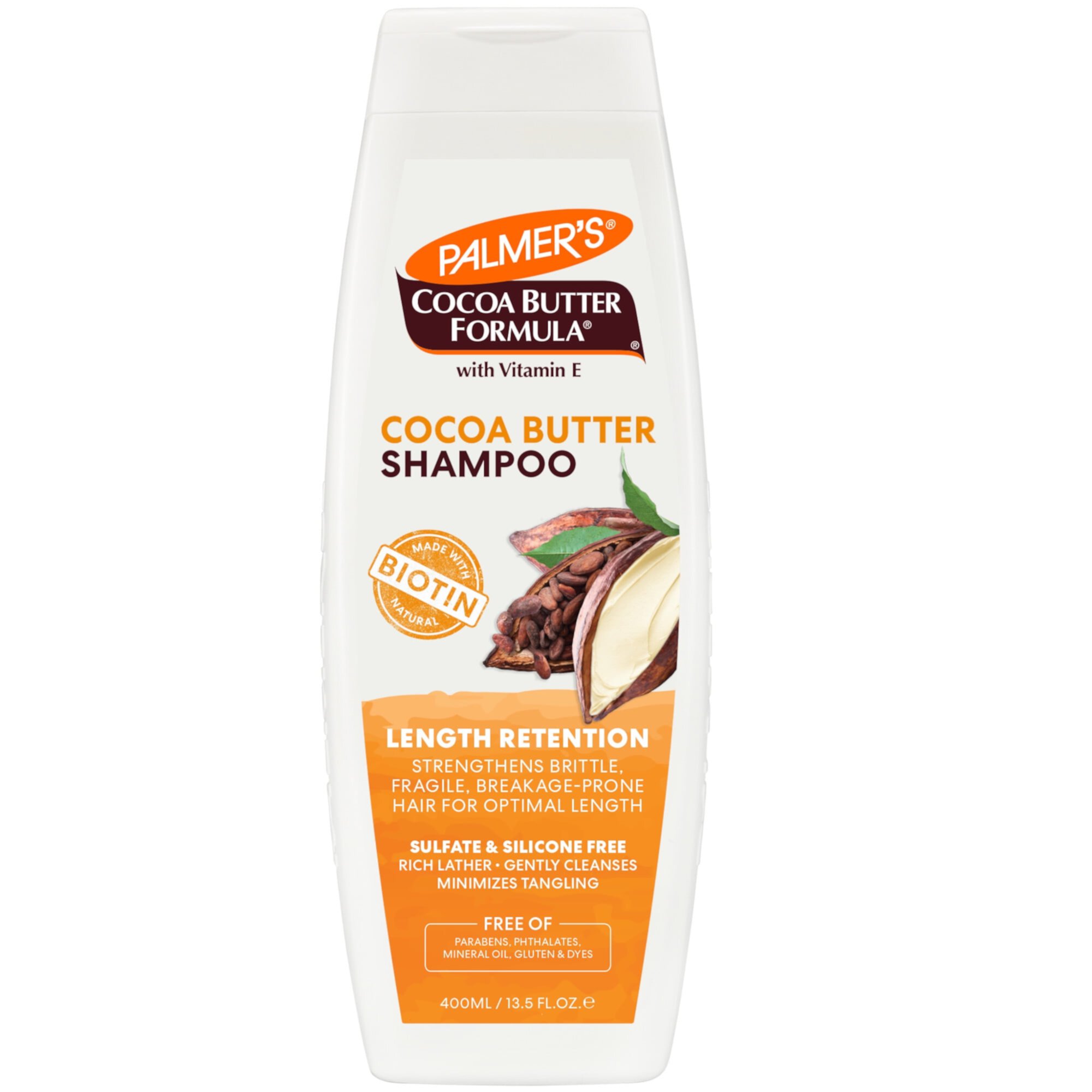 Palmer's Cocoa Butter Formula + Biotin Length Retention Shampoo for All Curl Patterns, 13.5 fl. oz. Palmer's