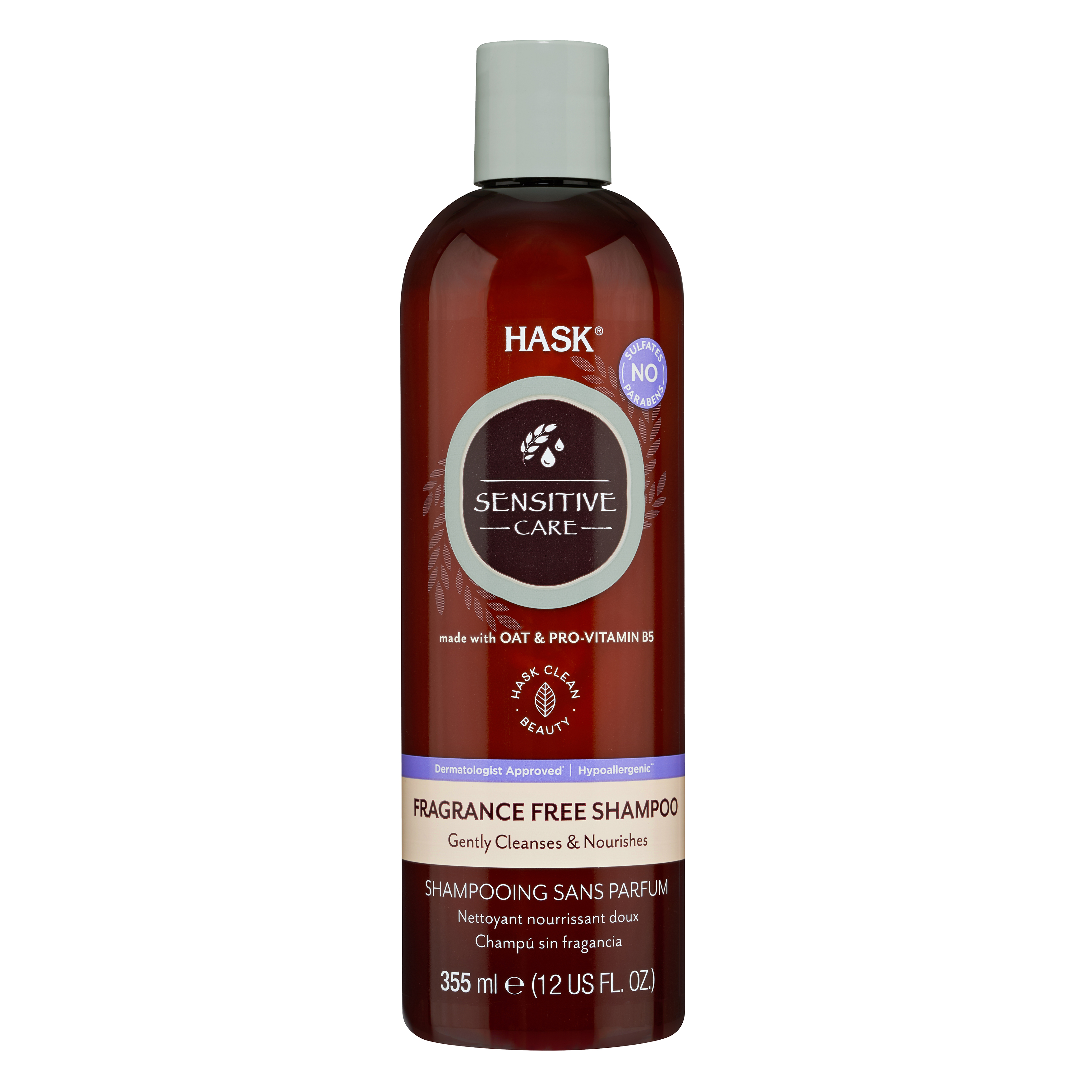 Hask Sensitive Care Fragrance Free Shampoo, 12 fl oz HASK