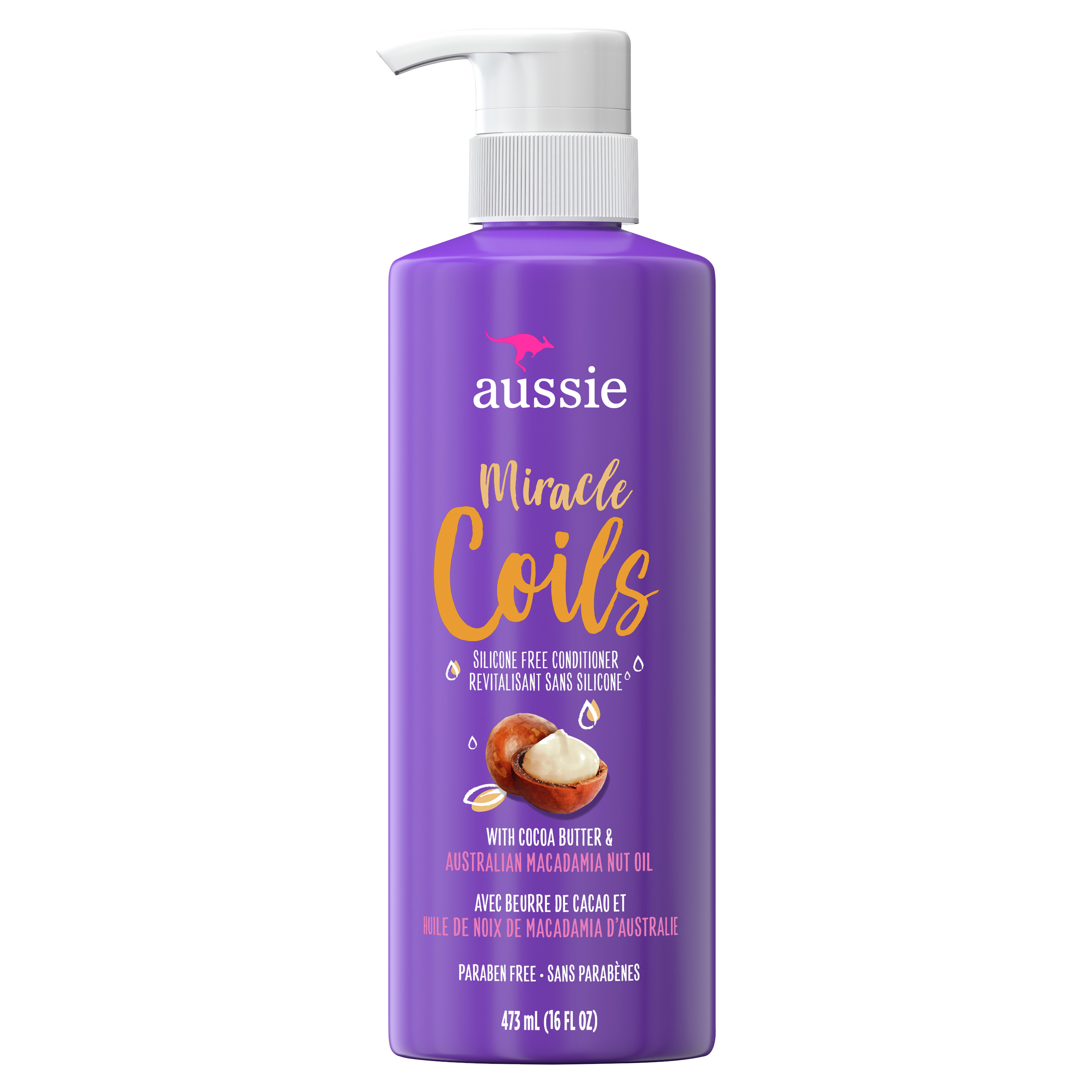 Aussie Miracle Coils Conditioner, Paraben Free, Curly Hair 16 fl oz Aussie