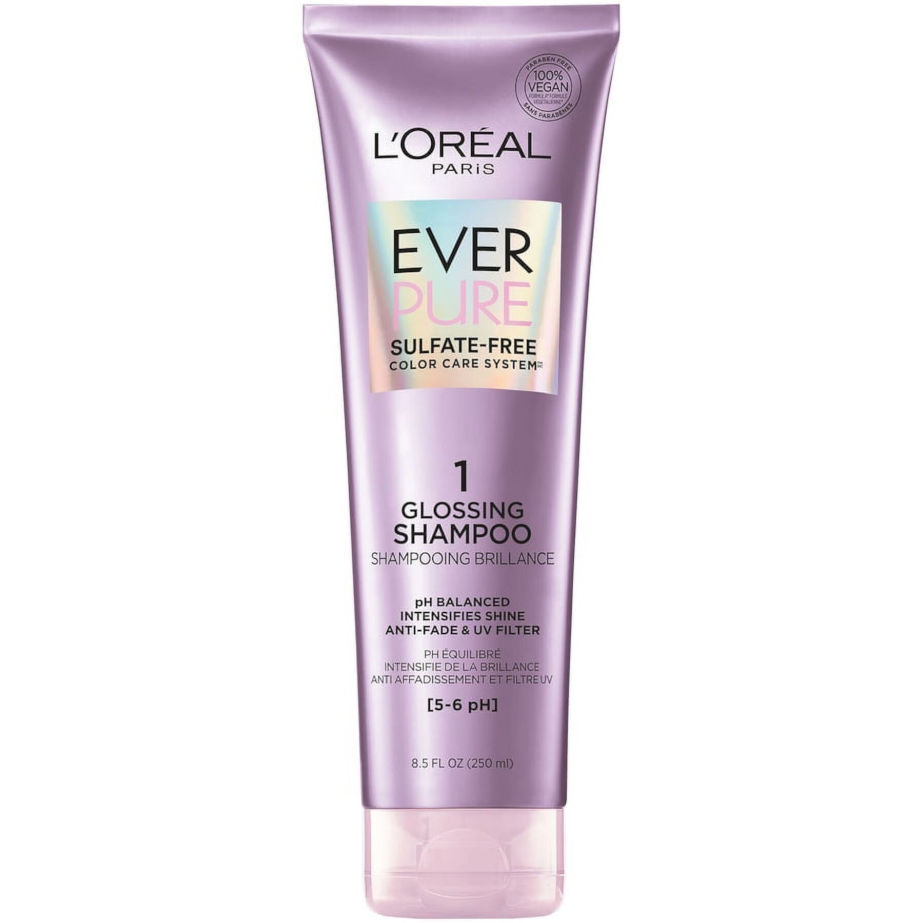 L'Oreal Paris Ever Pure Sulfate Free Glossing Shampoo, pH Balanced, 8.5 fl oz L'Oréal Paris