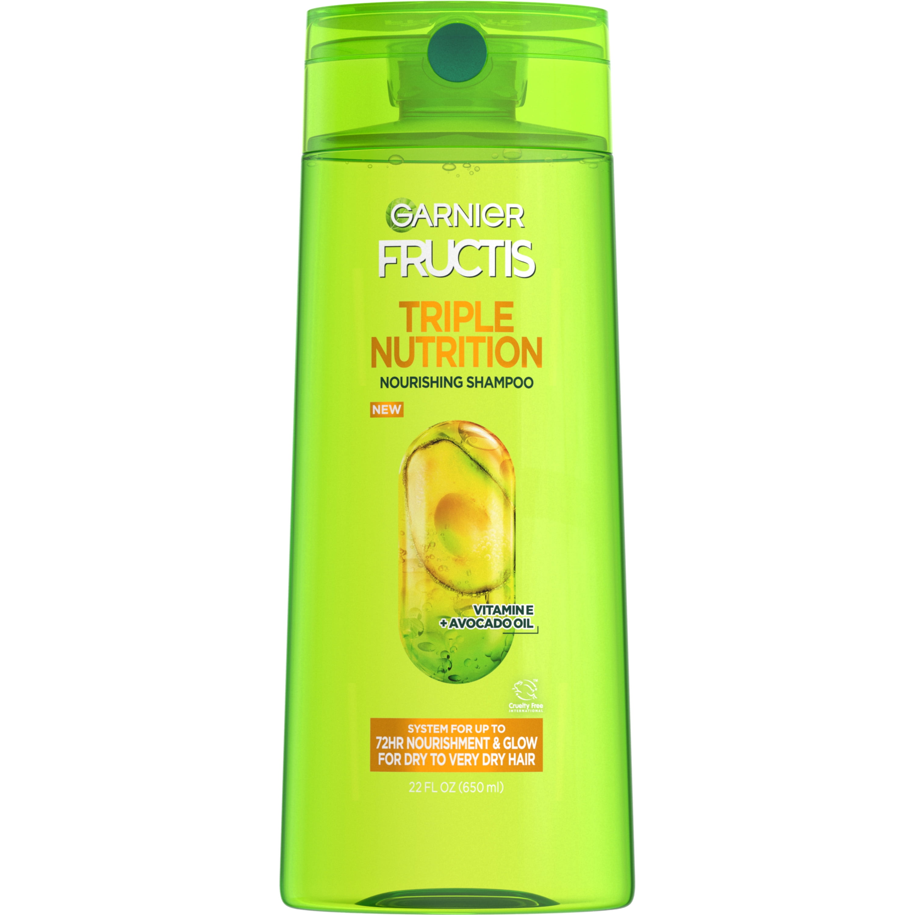 Garnier Fructis Triple Nutrition Cleansing Shampoo, Dry to Very Dry Hair, 12.5 fl oz Garnier