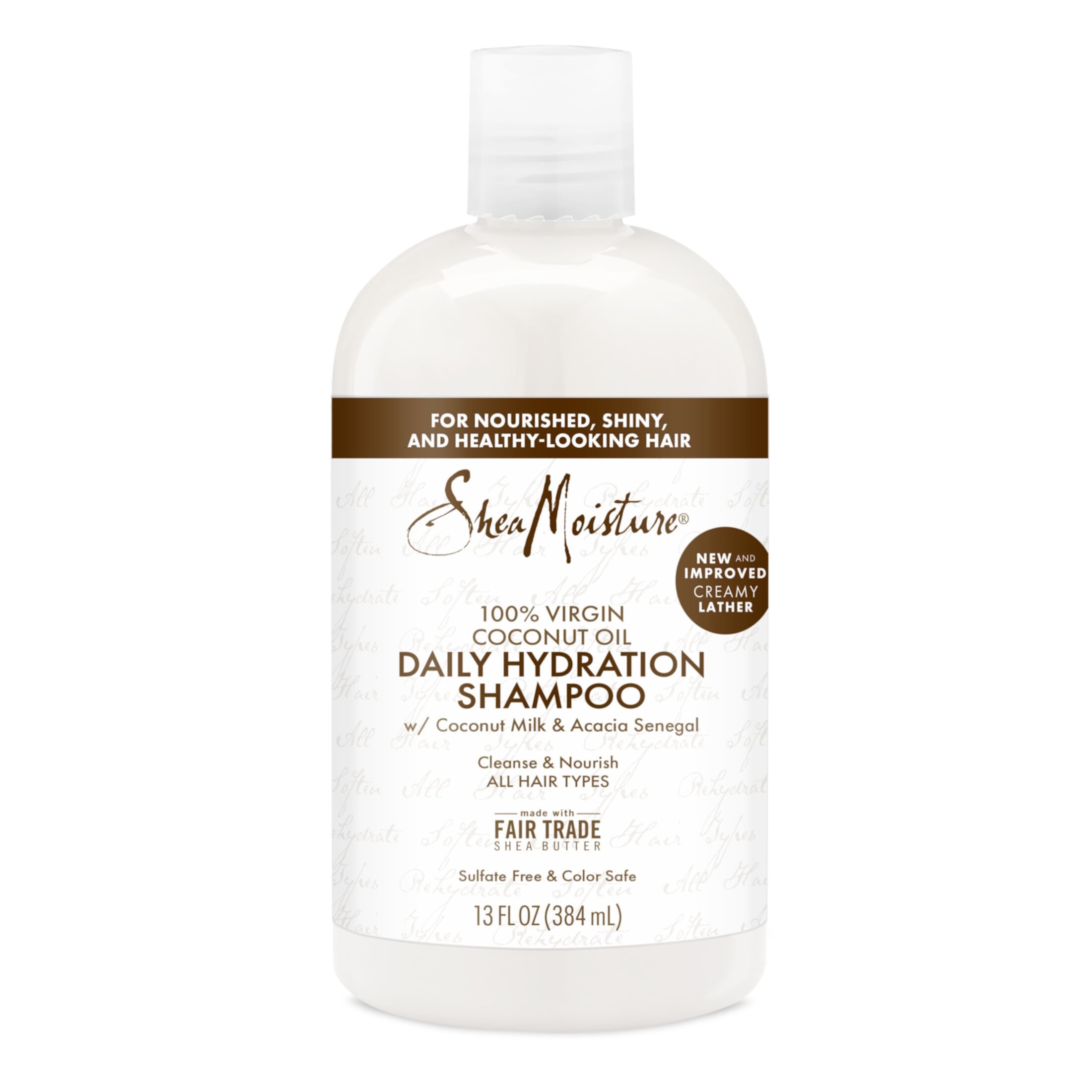 SheaMoisture Daily Hydration Shampoo for All Hair Types, Coconut, 13 fl oz SheaMoisture