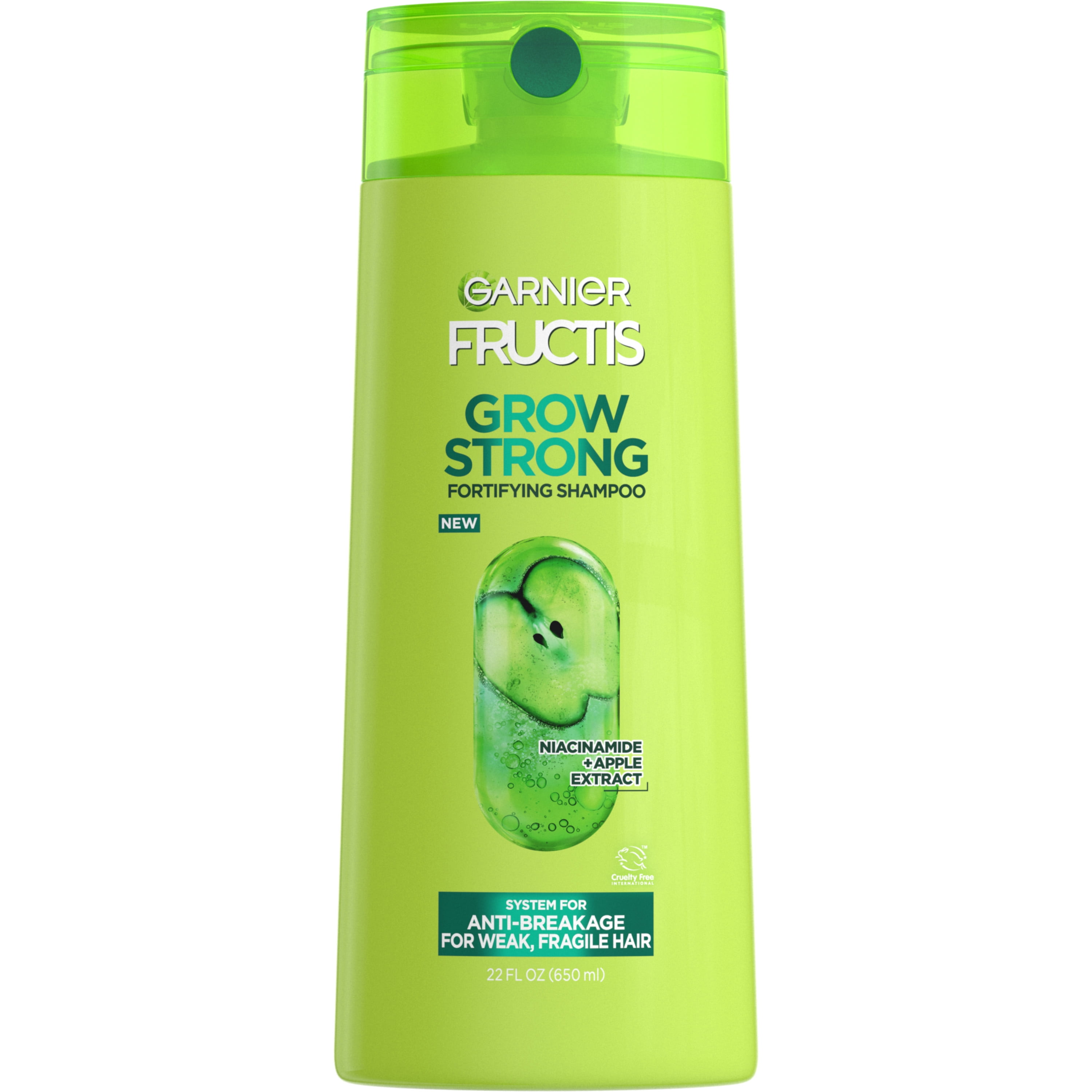 Garnier Fructis Grow Strong Fortifying Shampoo with Active Fruit Protein, All Hair Types, 33.8 fl oz Garnier