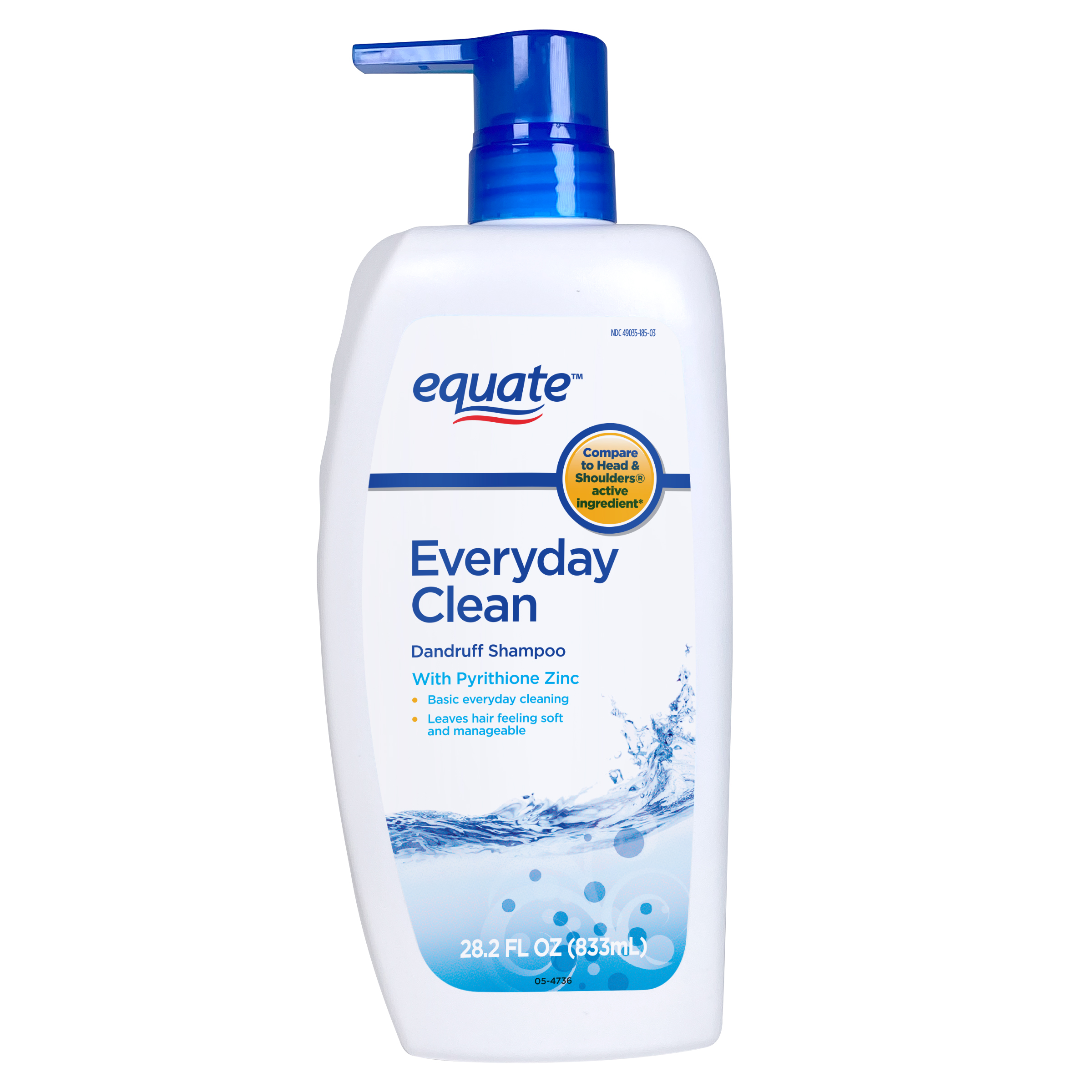 Equate Everyday Clean Nourishing Dandruff Shampoo, 28.2oz Equate