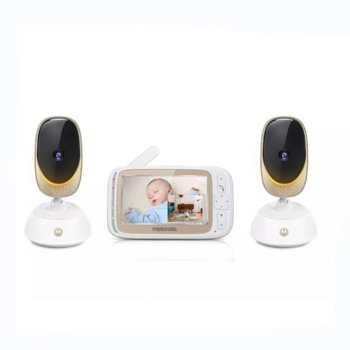 Motorola 5" HD WiFi Video Baby & Home Monitor w/ Mood Light, 2 Cameras Set Motorola