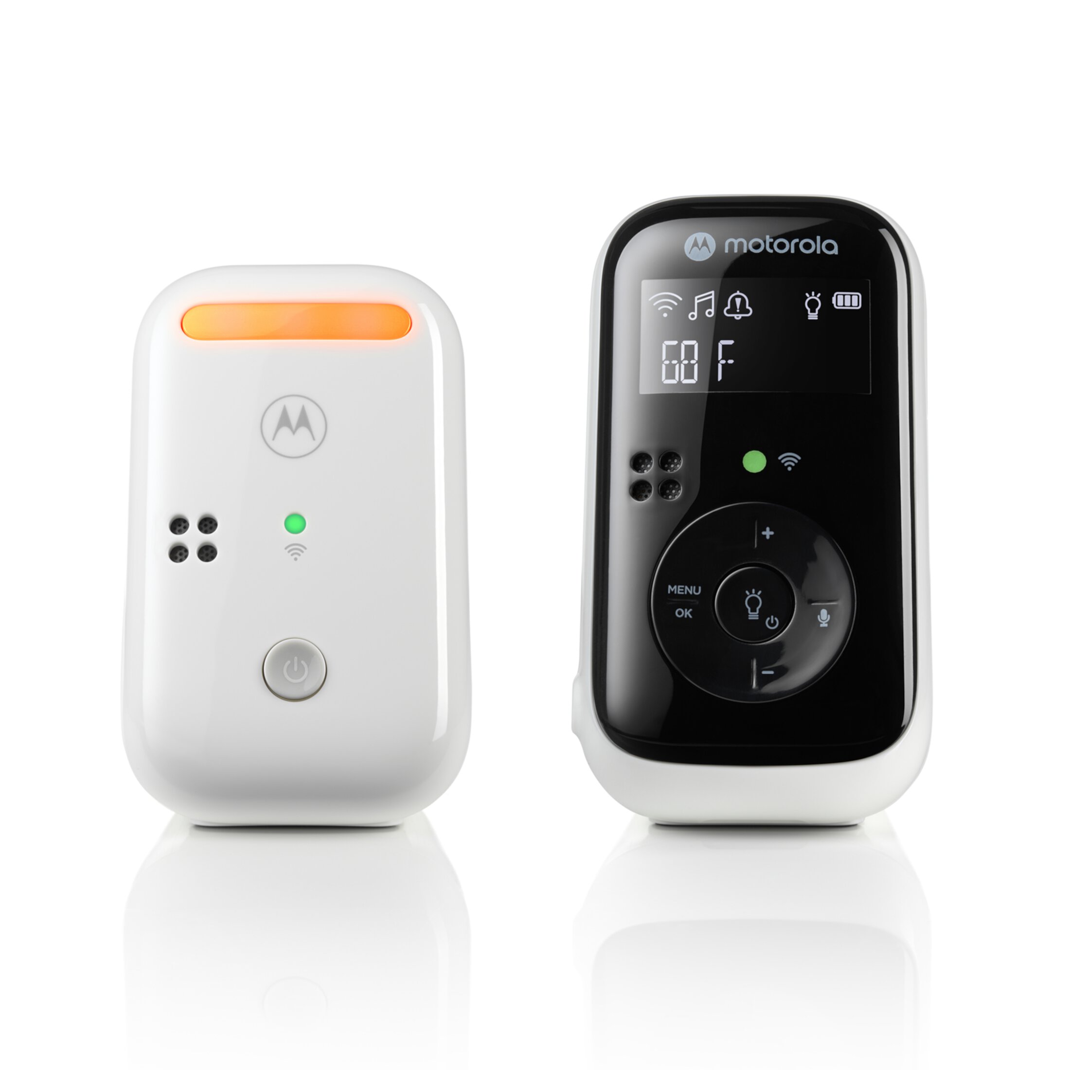 Motorola PIP11 Audio Baby Monitor - Night Light, LCD Screen, 1000ft Range, Secure Connection, Two-Way Talk, Lullabies, Portable Parent Unit, White Motorola