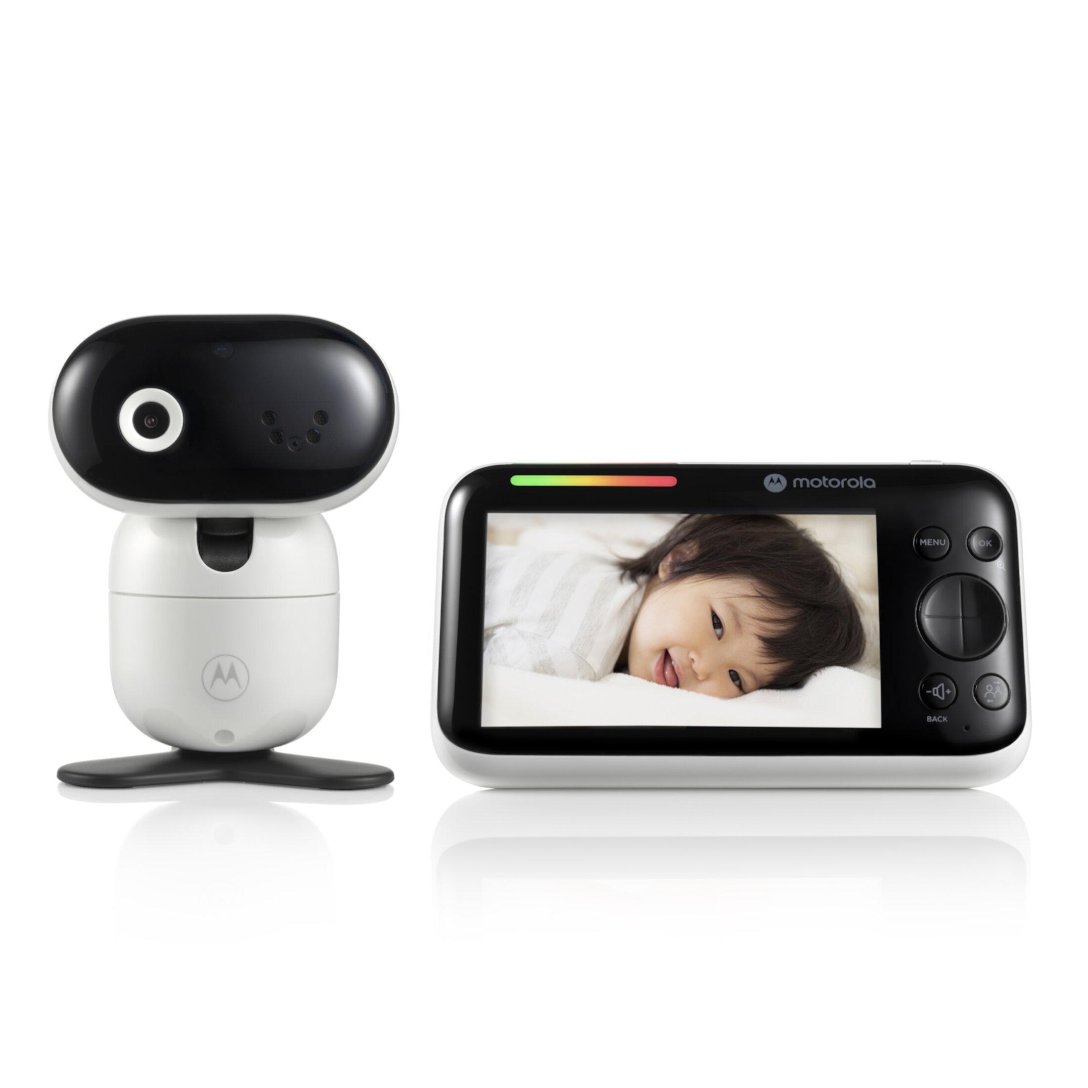 Motorola Baby Monitor PIP1610 HD Connect - 5" Wi-Fi Video Baby Monitor with Camera, Wall Mount, 1080p, Smart Phone Nursery App, 1000ft Range, Two-Way Audio, Remote Pan-Tilt-Zoom, White Motorola