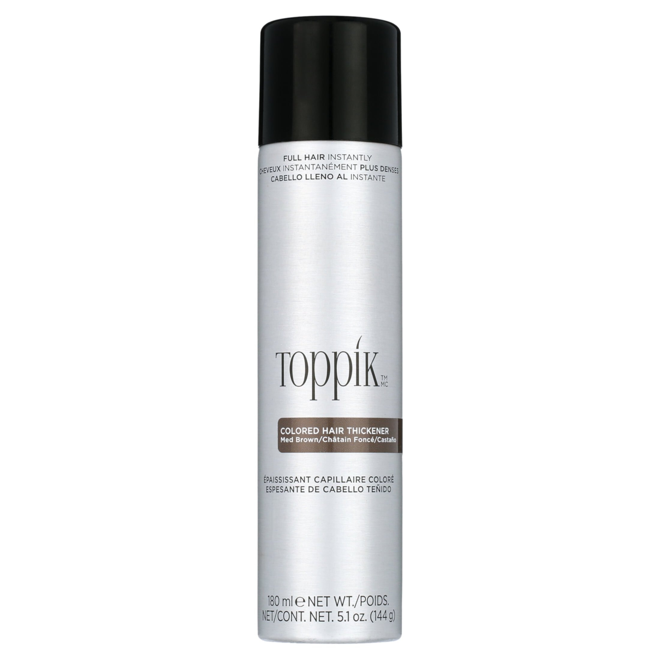 Toppik Dry Formula Med Brown Colored Hair Thickener, 5.1 oz - (Pack of 1) Toppik