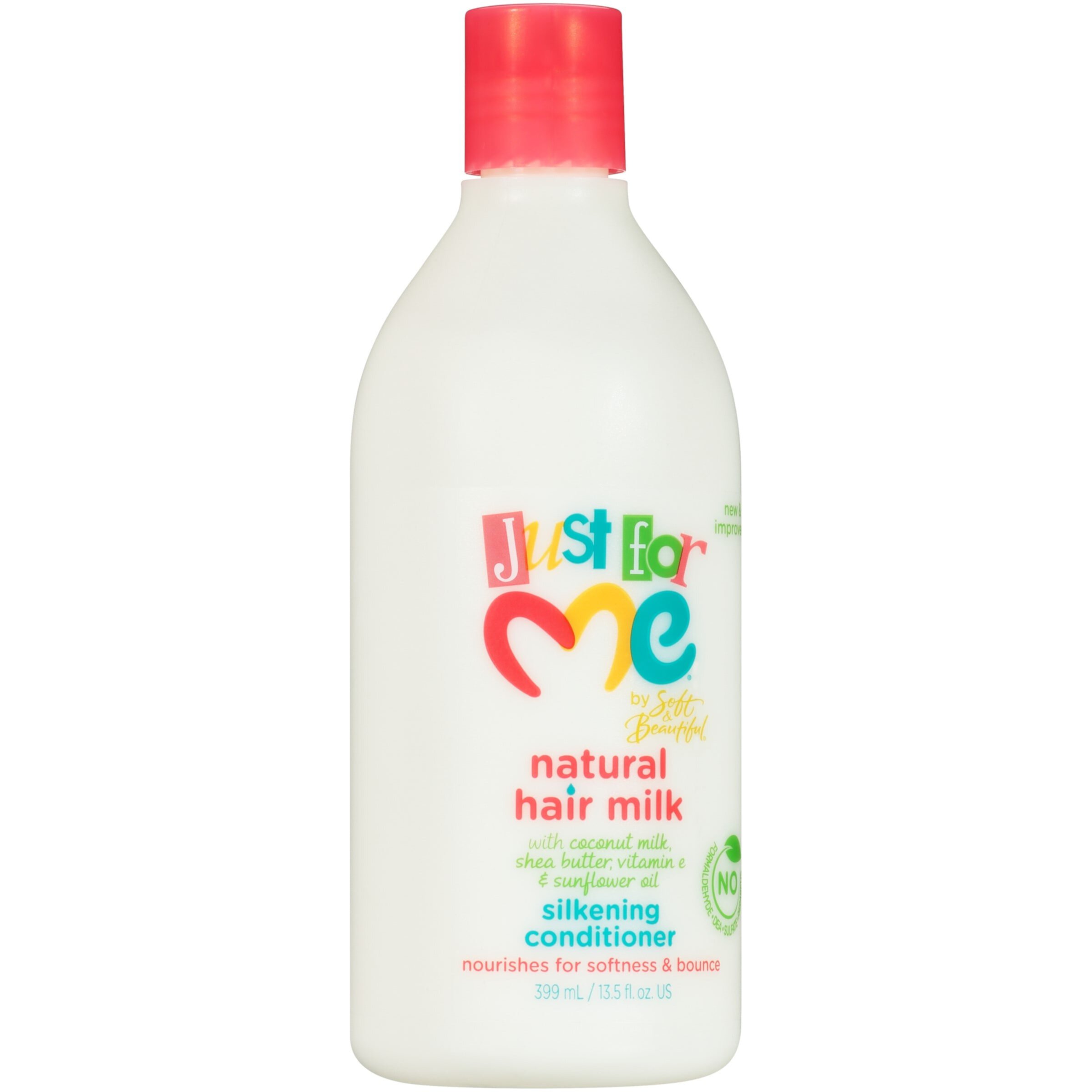 Just For Me Natural Hair Milk Silkening Conditioner 13.5 fl. oz., Kids, All Hair Types, Moisturizing Just For Me