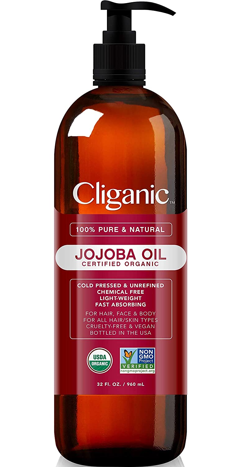 Cliganic Organic Jojoba Oil - 32oz Cliganic