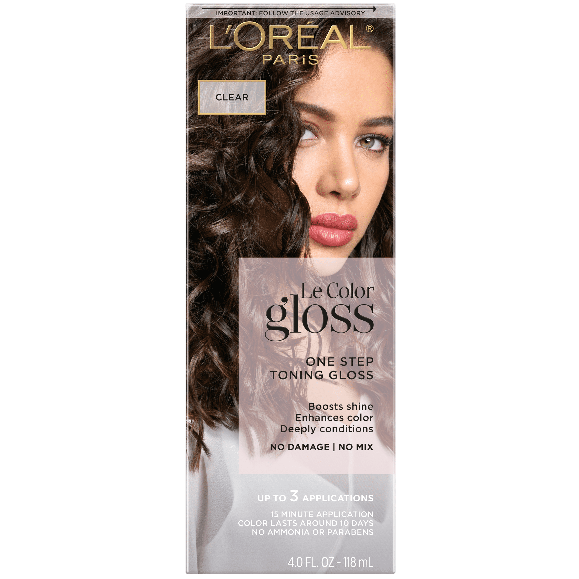 L'Oreal Paris Le Color Gloss One Step Toning Gloss Hair Color, Unisex, 7 Copper, 4 fl oz L'Oréal Paris