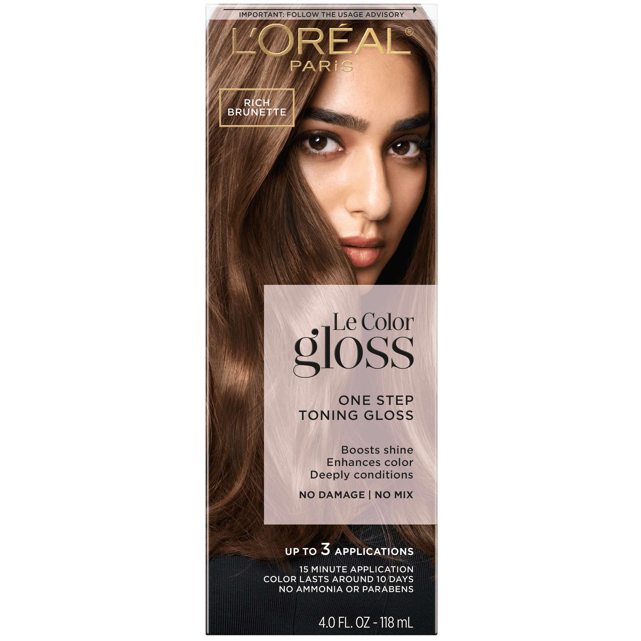 L'Oreal Paris Le Color Gloss one Step Hair Color Toning Gloss, Silver Slate, 4 fl oz L'Oréal Paris