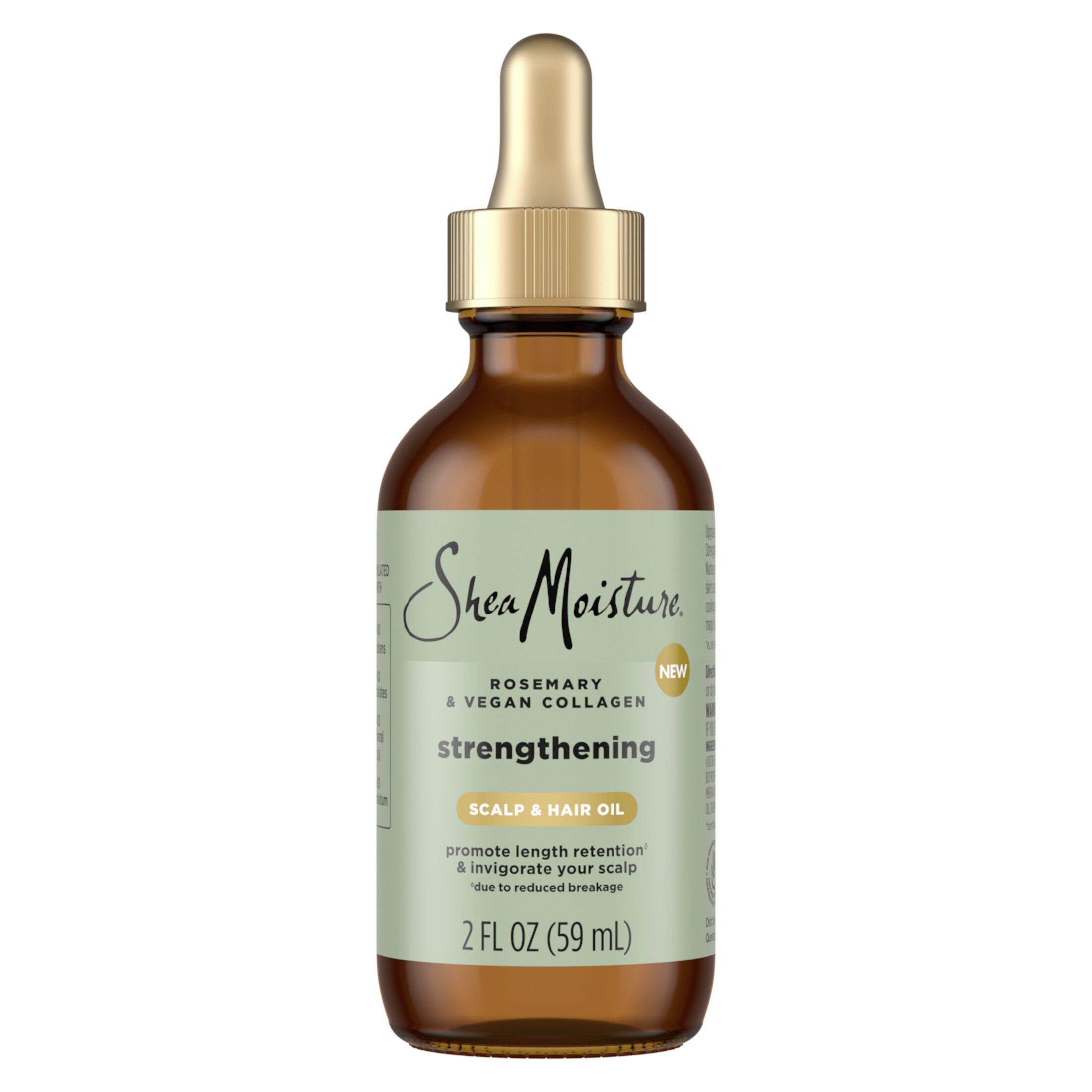 SheaMoisture Strengthening Scalp & Hair Oil Rosemary & Vegan Collagen, 2 oz SheaMoisture