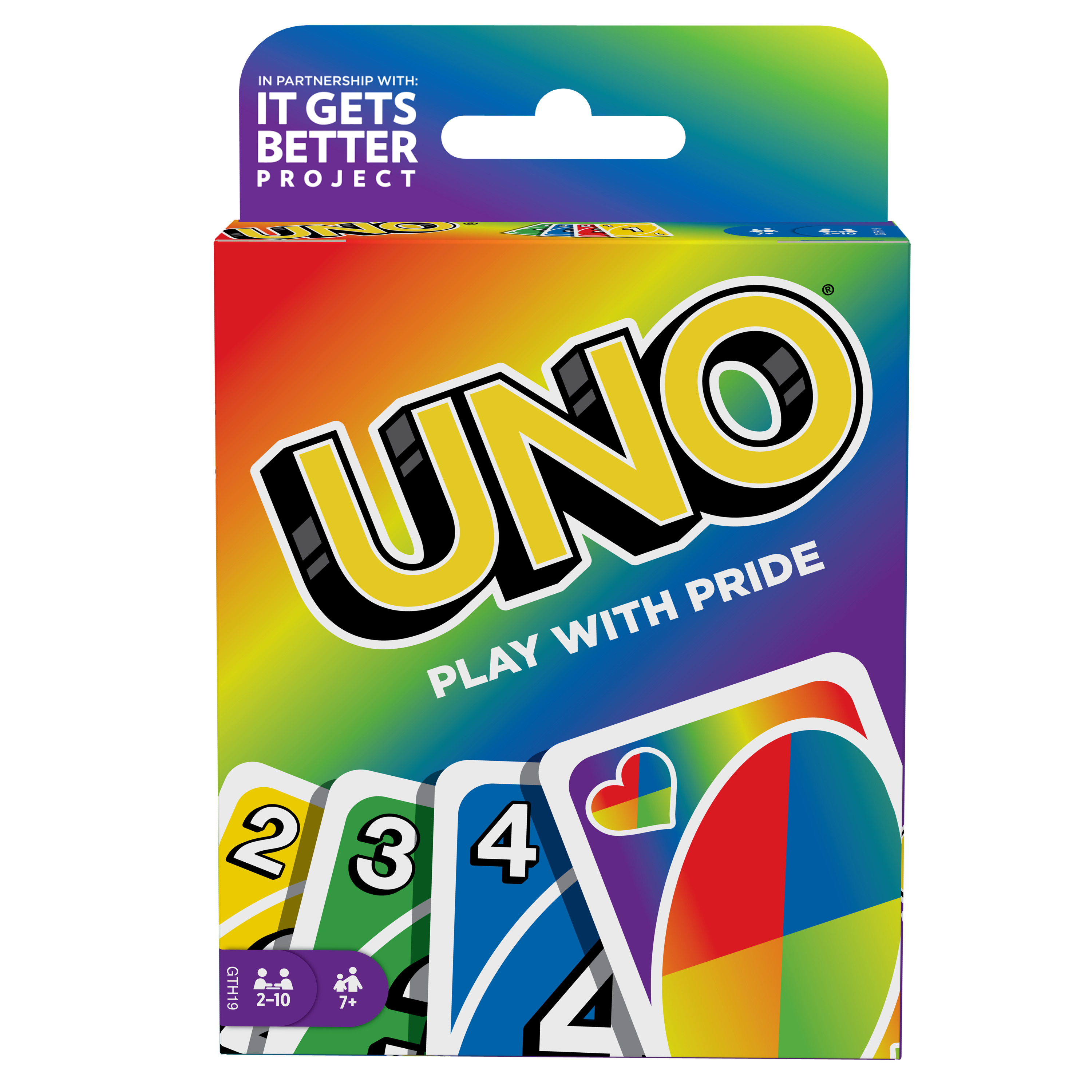 UNO Card Game Play With Pride with It Gets Better Project, Celebrating LGBTQ+ Community UNO