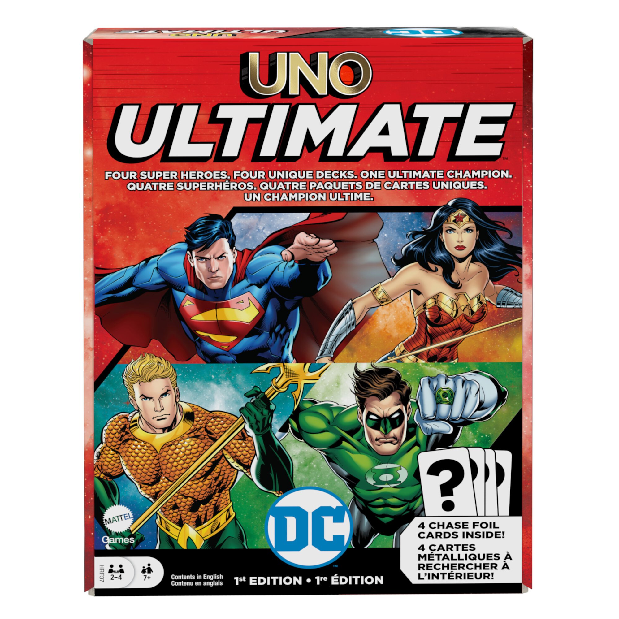 UNO Ultimate DC Card Game with Collectible Foil Cards UNO