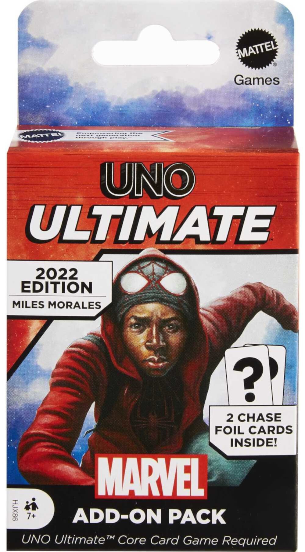 UNO Ultimate Marvel Add-On Pack with Collectible Miles Morales UNO