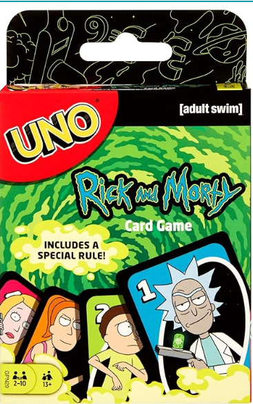 Rick and Morty Uno Cards UNO